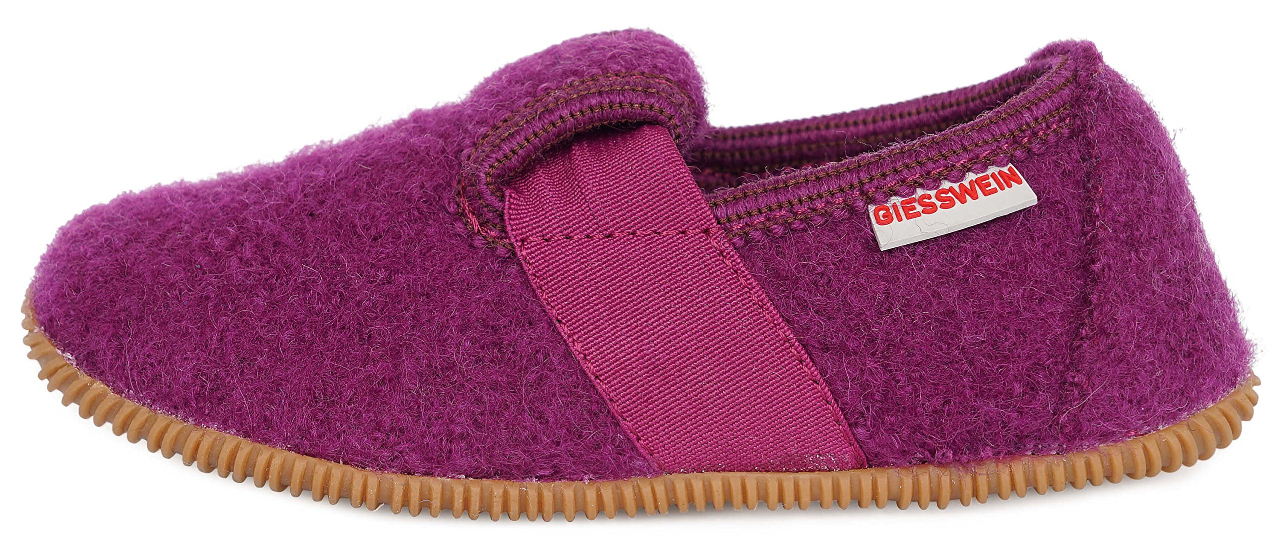 Giesswein Weidach Girls' Low-Top Slippers - Violet (392 Veilchen) Size 1 (33 EU) - Comfortable House Shoes for Kids, Indoor & Outdoor Wear