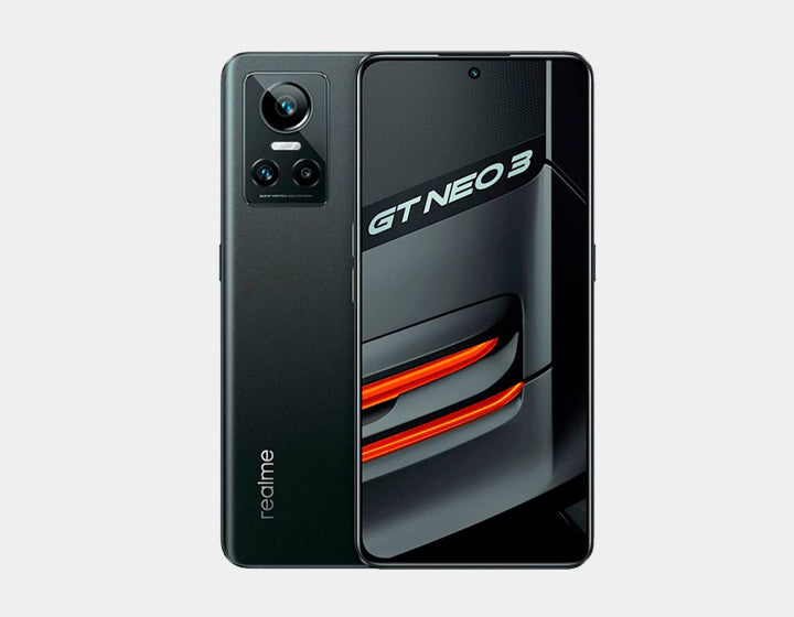 Realme GT Neo 3 5G Smartphone - Unlocked GSM Android Phone with 256GB ROM & 8GB RAM, Dual SIM, 120Hz AMOLED Display - Perfect for Gaming, Streaming & Productivity (Black)