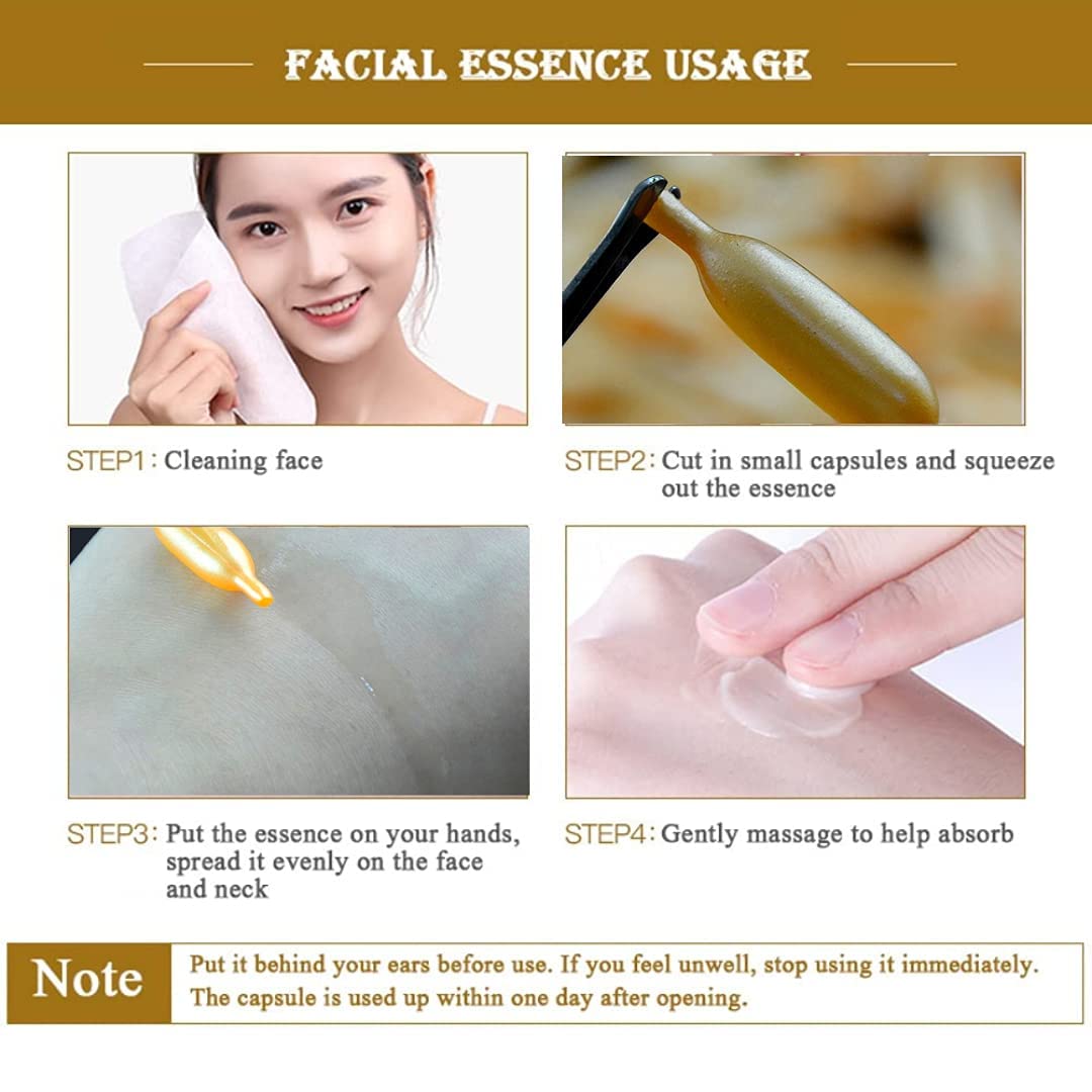 AGLEY 60-Piece Face Capsule Set for Glowing Skin - Hydrating & Brightening Facial Treatment for Daily Skincare Routine & Special Occasions