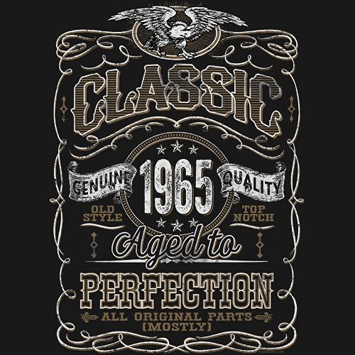 1965 Vintage 60th Birthday Gift for Men - Classic Aged to Perfection T-Shirt - Perfect for Milestone Celebrations & Birthday Parties