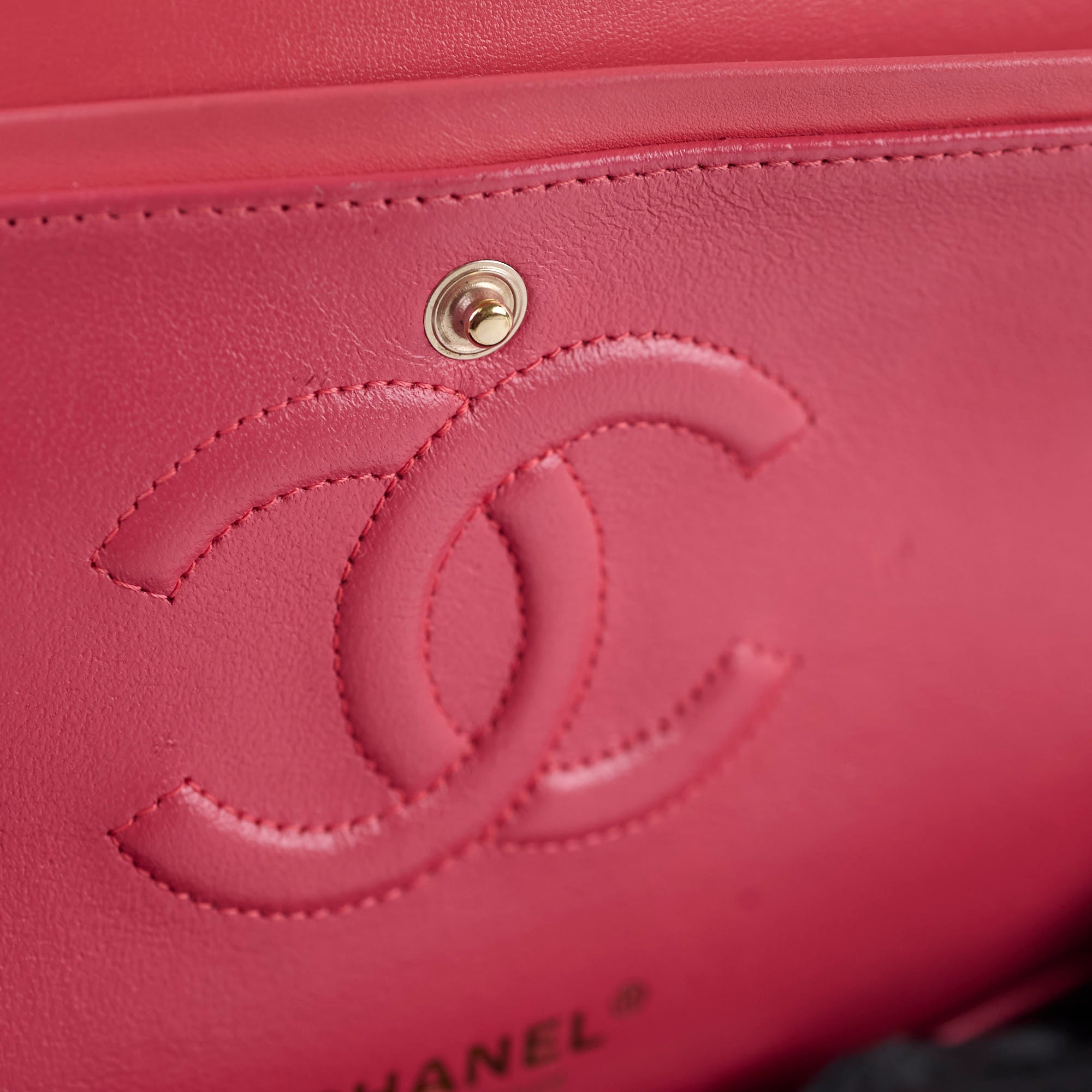 Chanel Medium Chevron Classic Flap Bag in Pink Calfskin Leather - Luxury Handbag for Women, Perfect for Parties & Evening Events