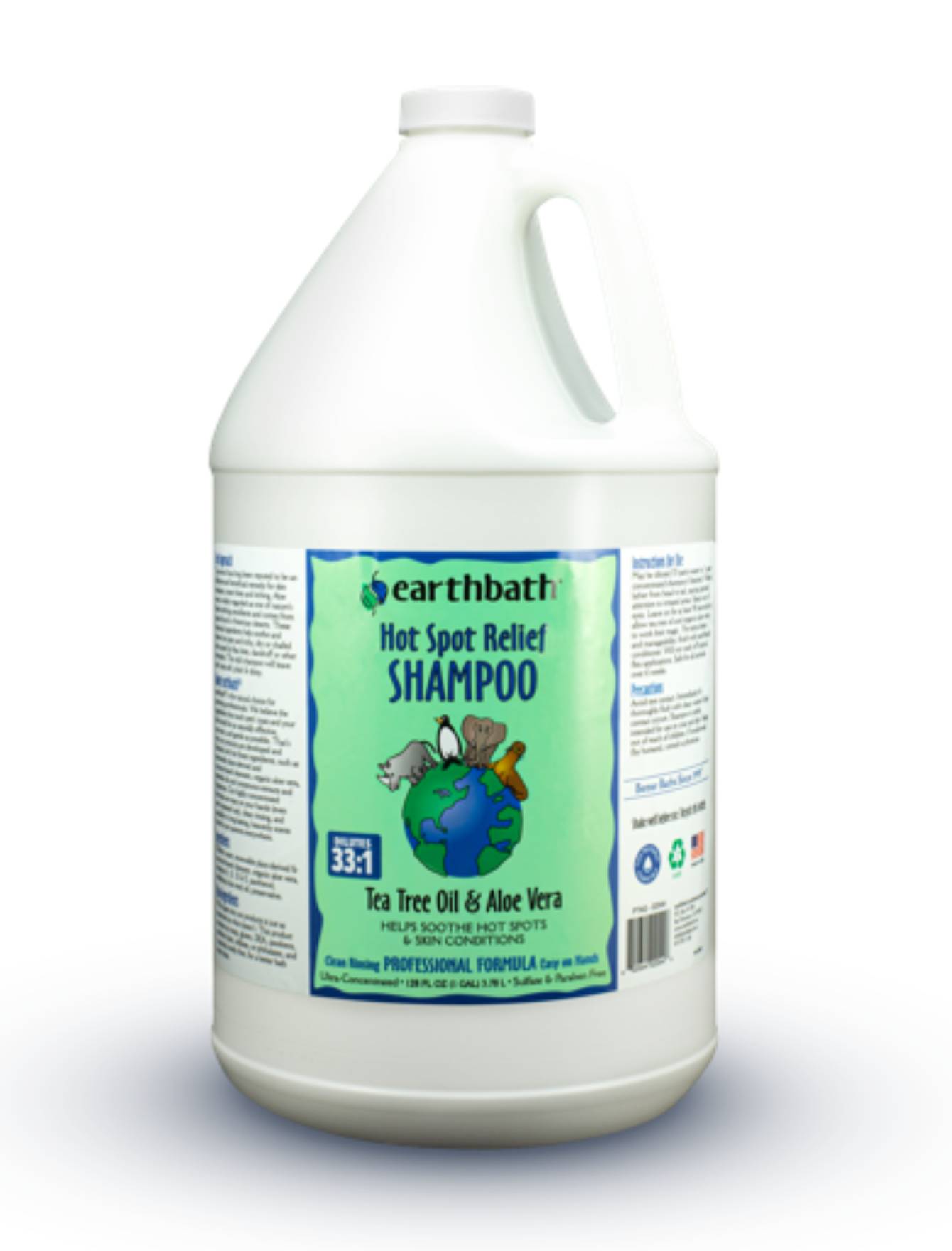 Earthbath Tea Tree & Aloe Vera Pet Shampoo for Dogs & Cats - 16oz & 1 Gallon Sizes - Soothes Itchy Skin & Promotes Healthy Coat - Perfect for Bath Time & Grooming Routine