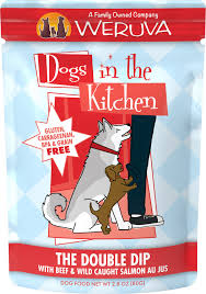 Weruva Double Dip Dog Wet Food Pouch - Grain-Free, Natural Ingredients for Dogs - Perfect for Travel, Training & Mealtime Treats