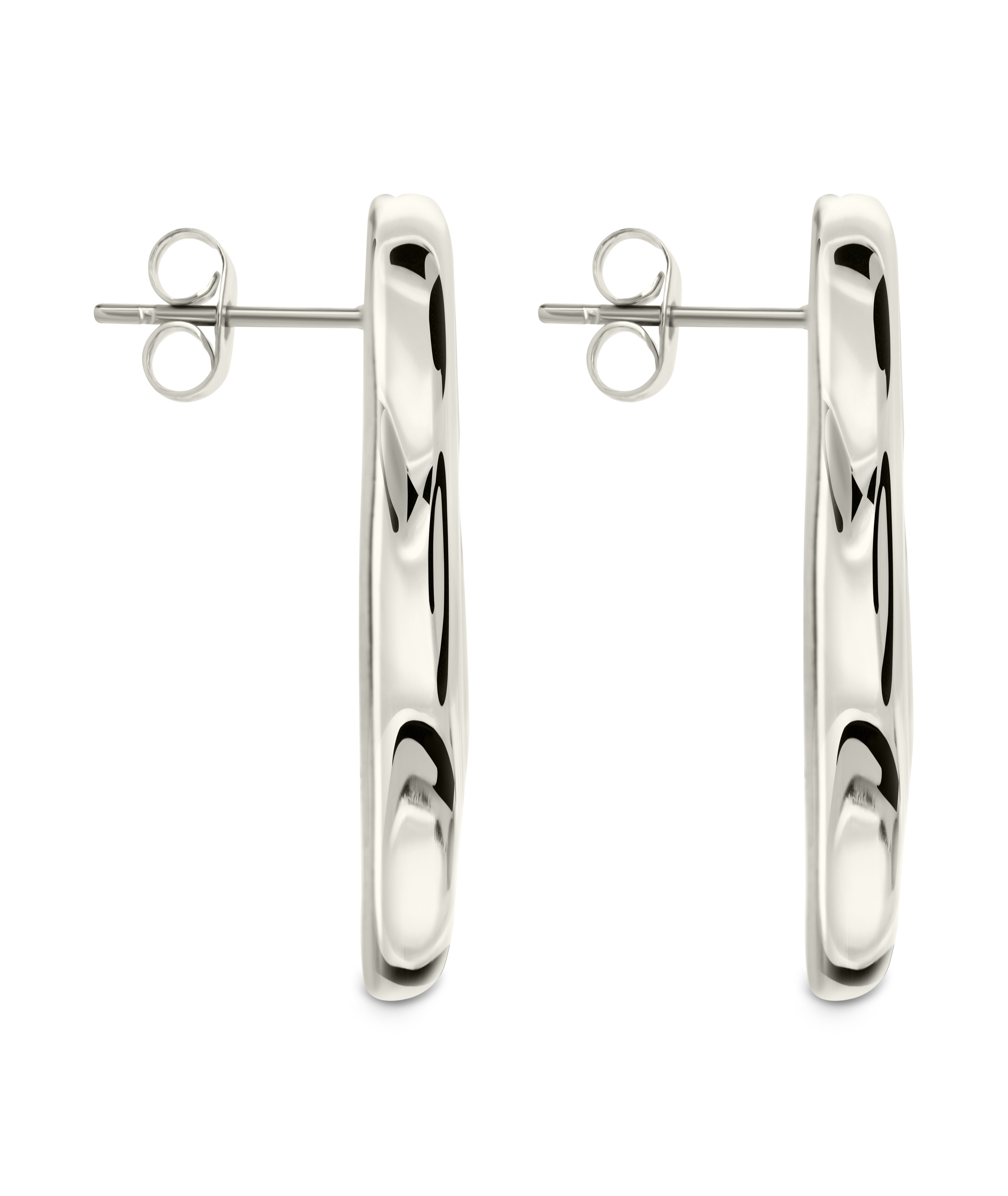 Monet Molten Metal Bar Stud Earrings – Stylish Silver-Tone Dangle Earrings for Women | Perfect for Parties, Date Nights & Everyday Wear