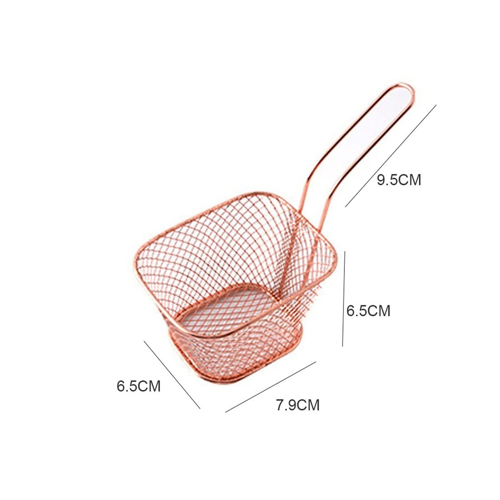 8PCS Stainless Steel French Fry Baskets - Deep Fryer Basket for Chicken, Potato Chips & Food Strainer - Durable Kitchen Cooking Tools for Restaurants & Home Use