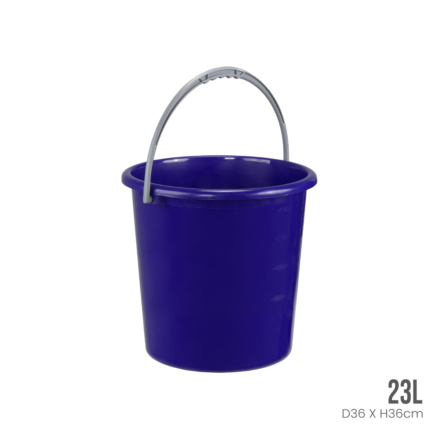6 Gallon Plastic Pail Bucket (6006) - Heavy Duty Storage Container for Paint, Construction, and Home Organization