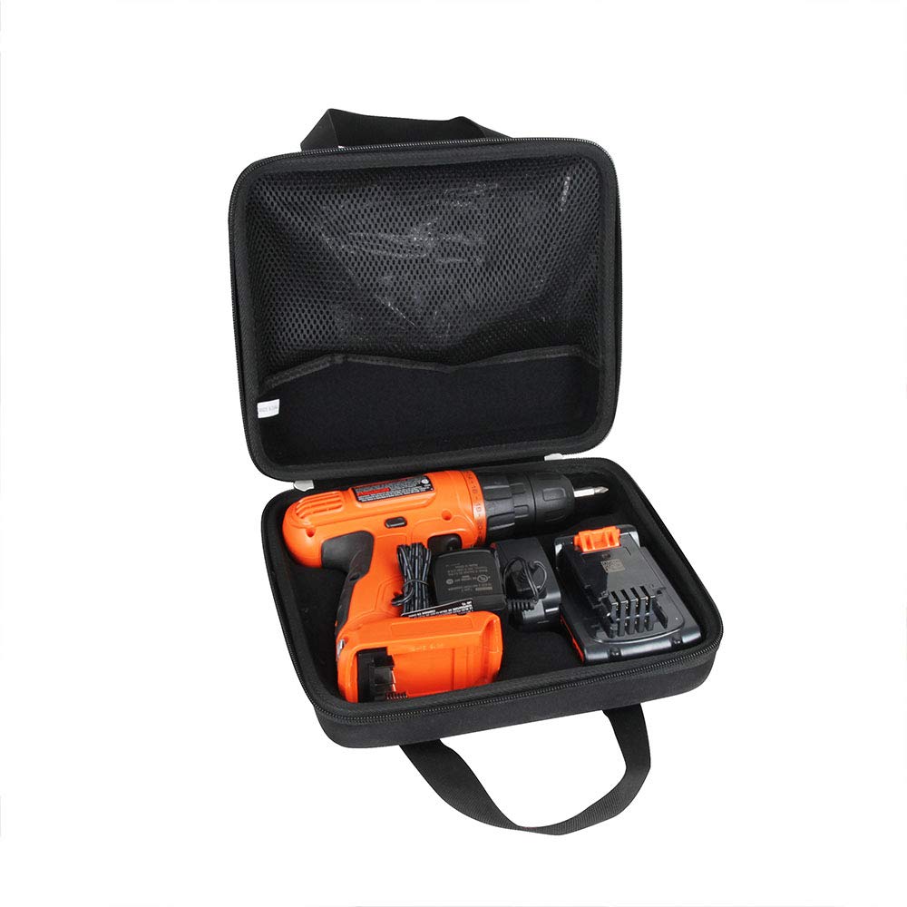 Hard Travel Case for BLACK+DECKER 20V MAX Cordless Drill/Driver with 30-Piece Accessories (LD120VA) - Durable Protective Storage Box for Power Tools - Perfect for Job Sites, DIY Projects & Home Workshops