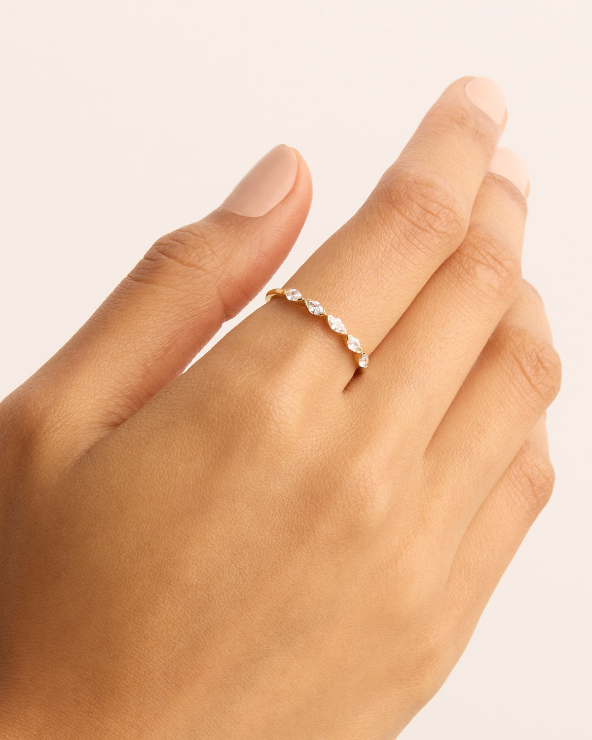 14K Solid Gold Sunlit Petals Lab Grown Diamond Ring for Women - Elegant Engagement & Wedding Jewelry Gift for Her