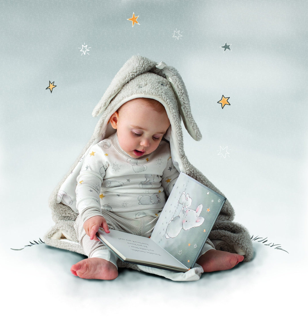 Bloom Hooded Blanket and Plush Buddy Gift Set - Cozy Wearable Blanket with Hood for Adults & Kids - Perfect for Lounging, Movie Nights, and Gifts