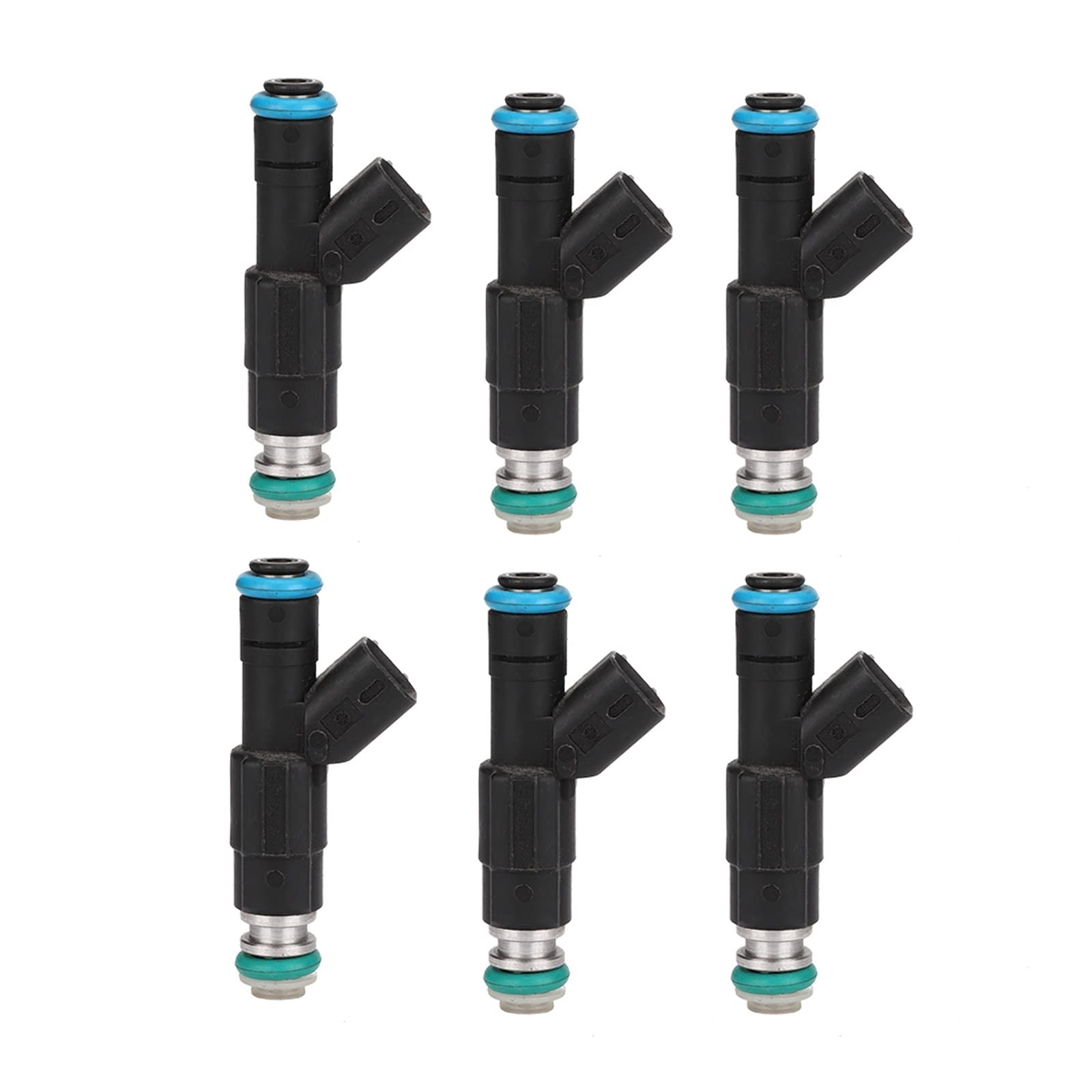 6pcs Fuel Injector 0280155784 Compatible with Jeep Cherokee 1999-2001 & Wrangler 1999-2004 4.0L - Replacement for 02801455923, 4854181, 4667938 Auto Parts | Improves Engine Performance & Fuel Efficiency