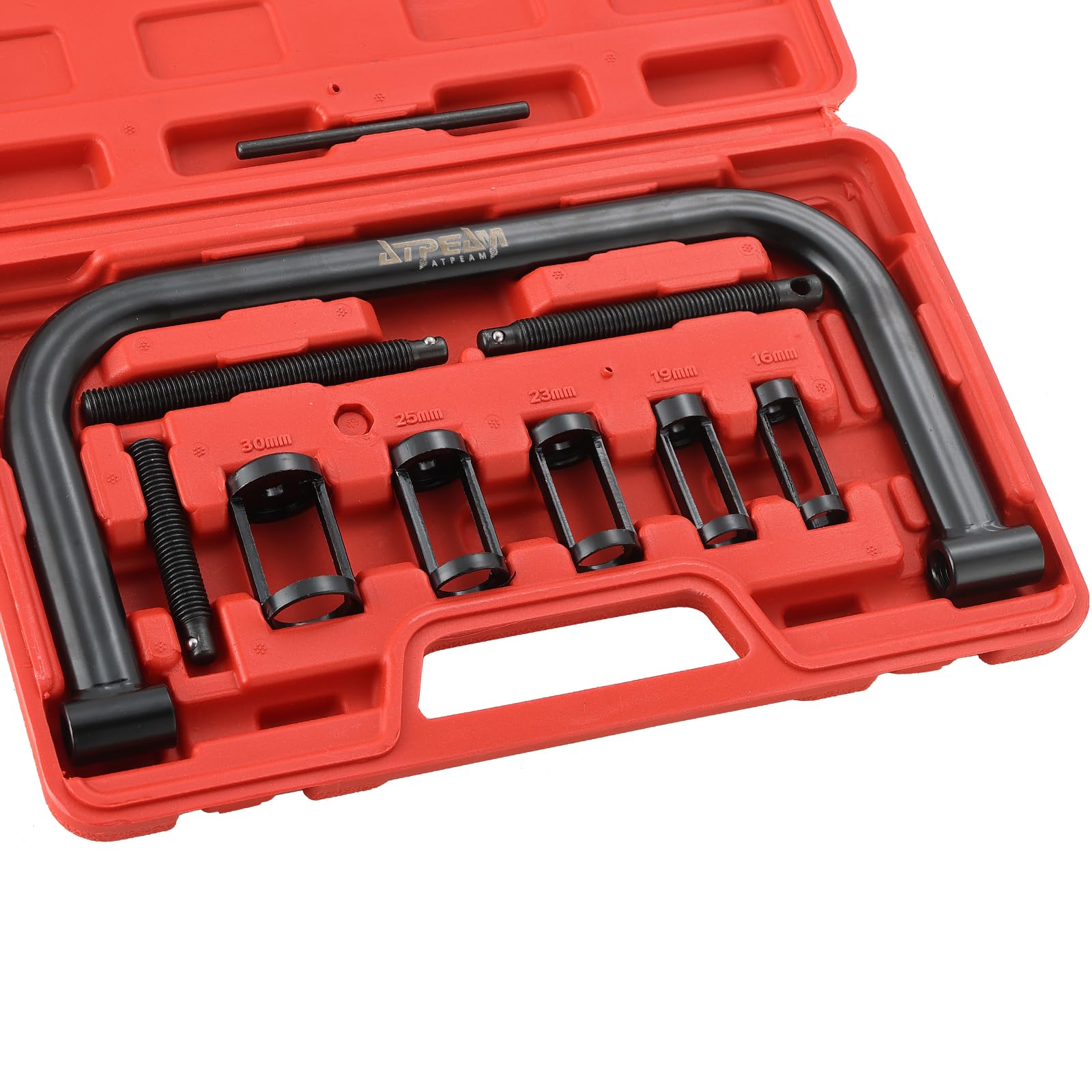 ATPEAM Auto Valve Spring Compressor C-Clamp Tool Set - Professional Valve Spring Removal Tool for Motorcycle, ATV, Car & Small Engine Repair | Perfect for DIY Mechanics & Automotive Workshops