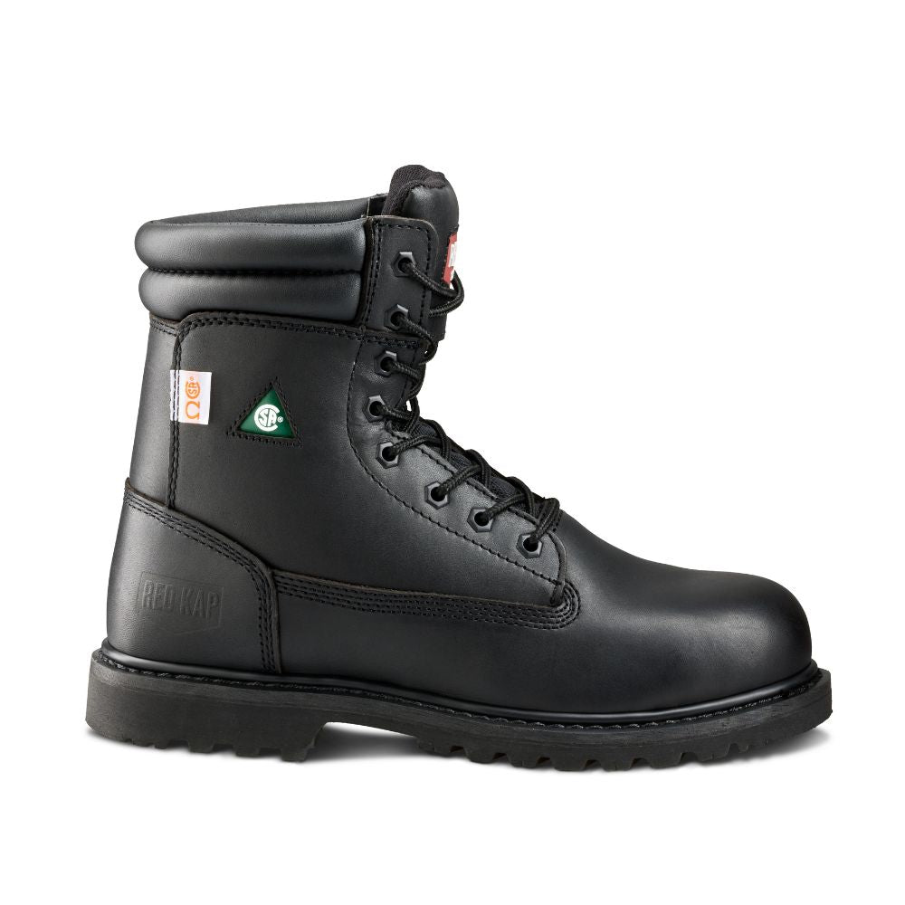 Red Kap Unisex 8 Steel Toe Work Safety CSA Boot CF23100ABK - Black - Durable Safety Shoes for Construction, Warehouse & Industrial Work