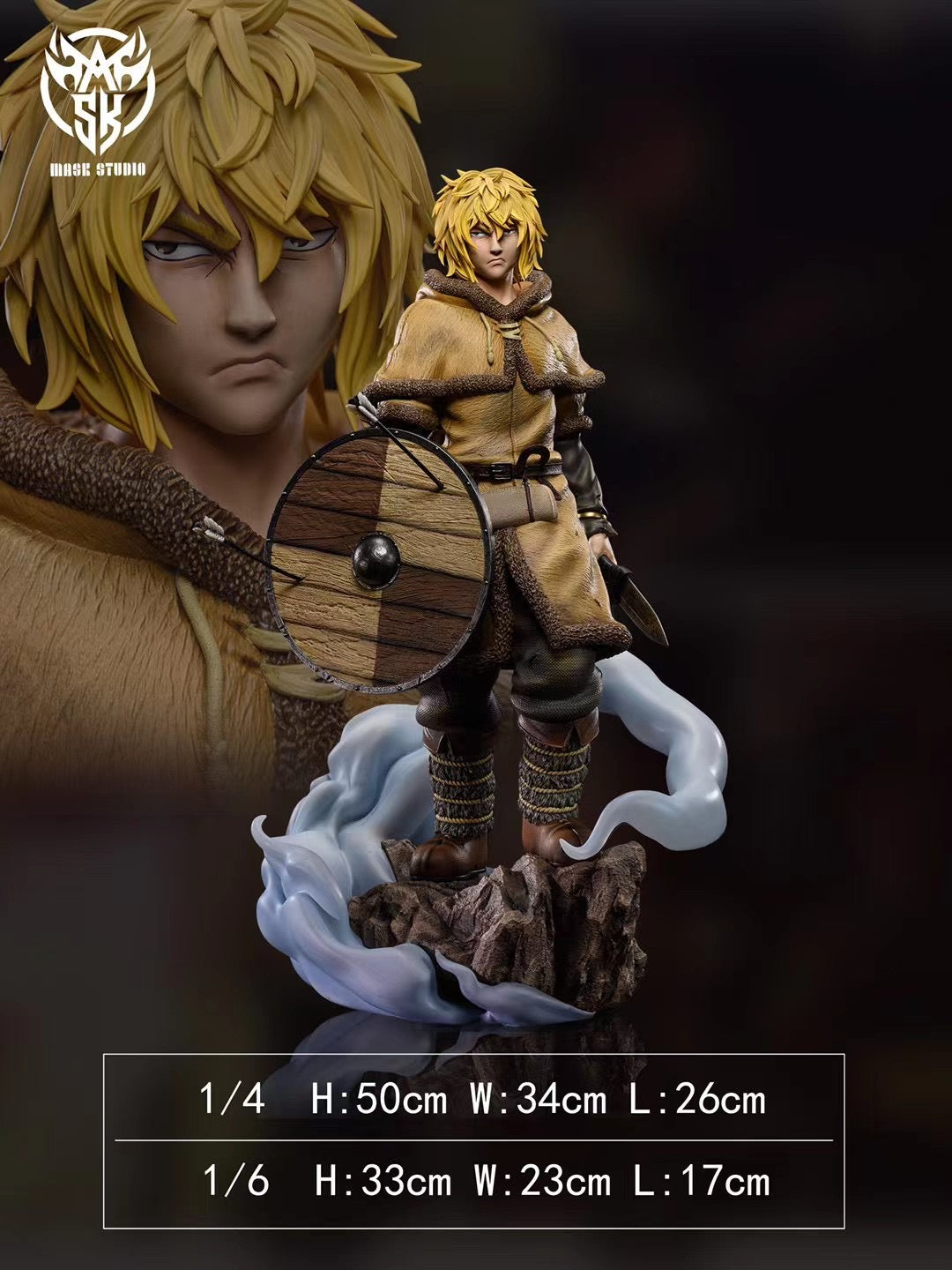 Vinland Saga Thorfinn Cosplay Mask - Anime Viking Warrior Mask for Halloween, Cosplay, and Themed Parties | Perfect for Fans of the Manga and Anime Series