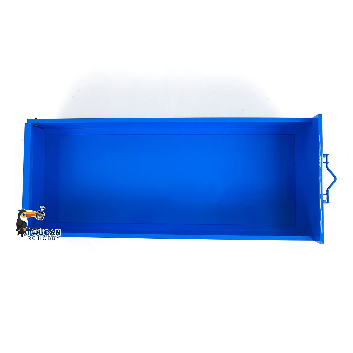 Metal U-Shaped Short High Bucket for 1/14 8x8 & 10x10 RC Full Dump Truck - Hydraulic Radio Controlled Car Accessory - Painted DIY Model Parts for Construction & Off-Road Scenes