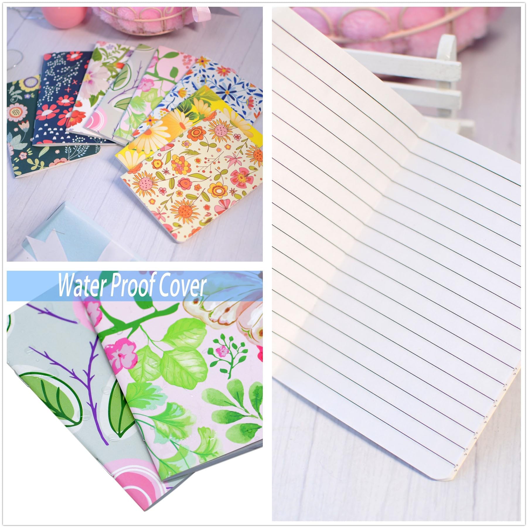 100pcs Mini Notepads Pocket Notebooks - Small Happy Journal Bulk for Party Favors, School, Office & Travel - Perfect for Coworker Gifts, Home Organization & Daily Planning