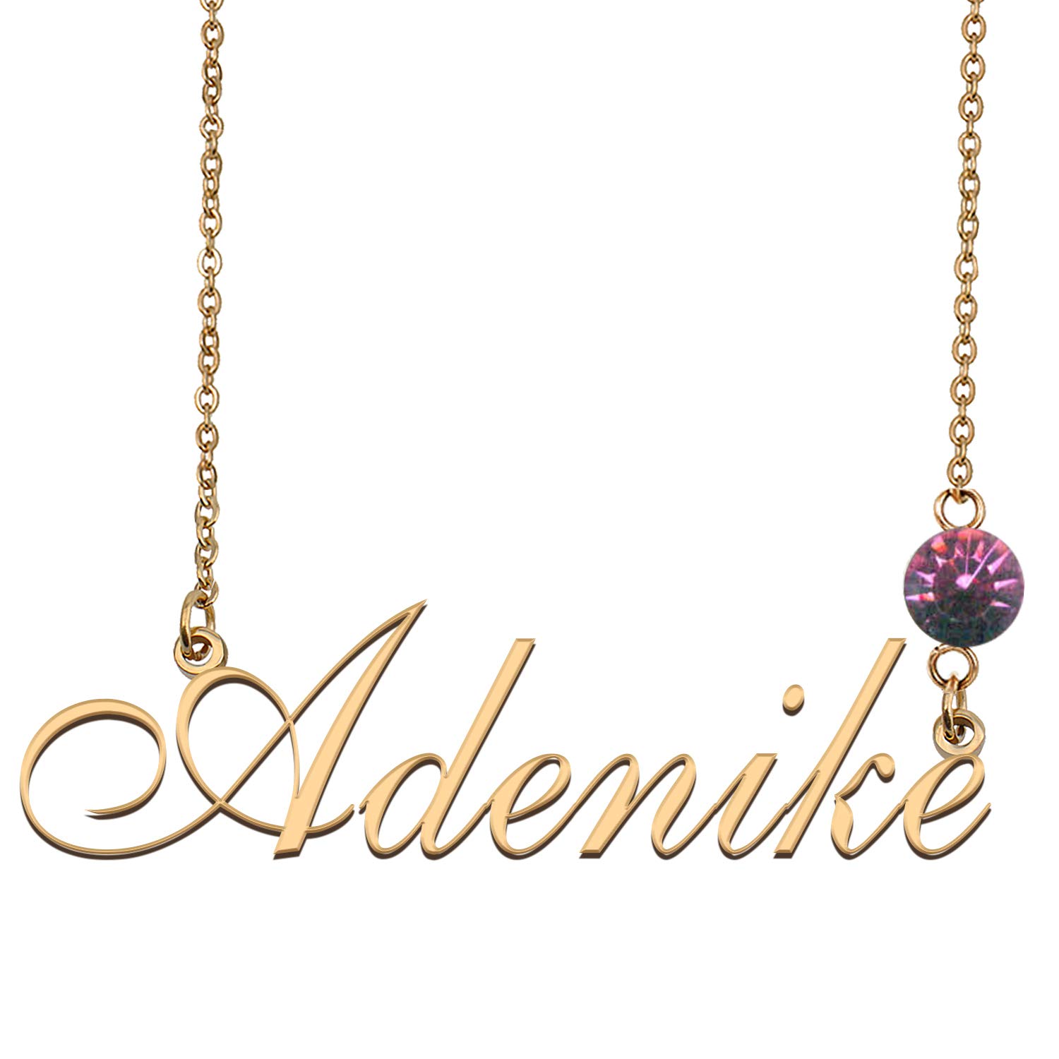 Custom Name Necklace with Birthstone - Personalized Jewelry for Gifts
