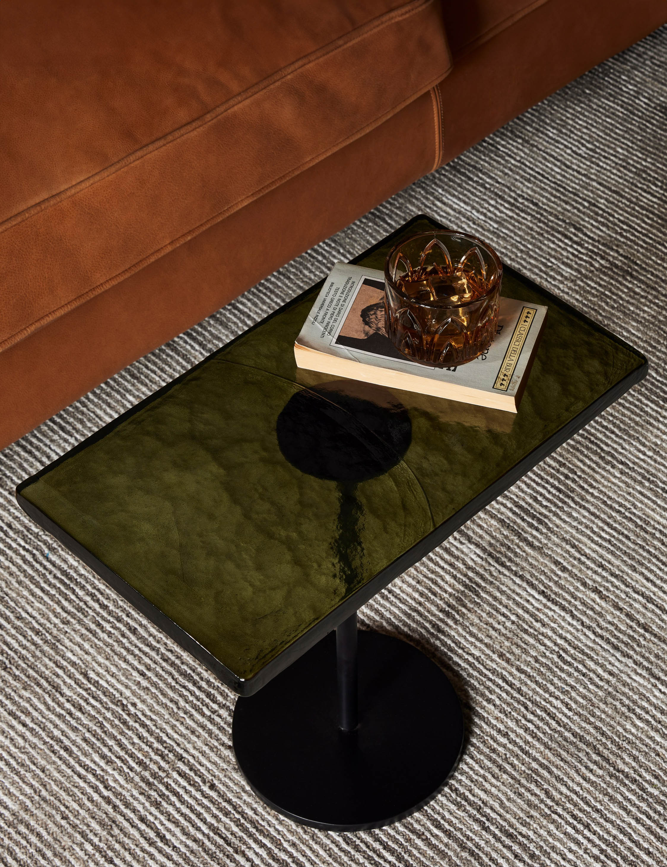 Modern Bergen Side Table - Small End Table for Living Room, Bedroom, or Office - Nightstand with Storage Shelf - Perfect for Coffee, Books, and Decor