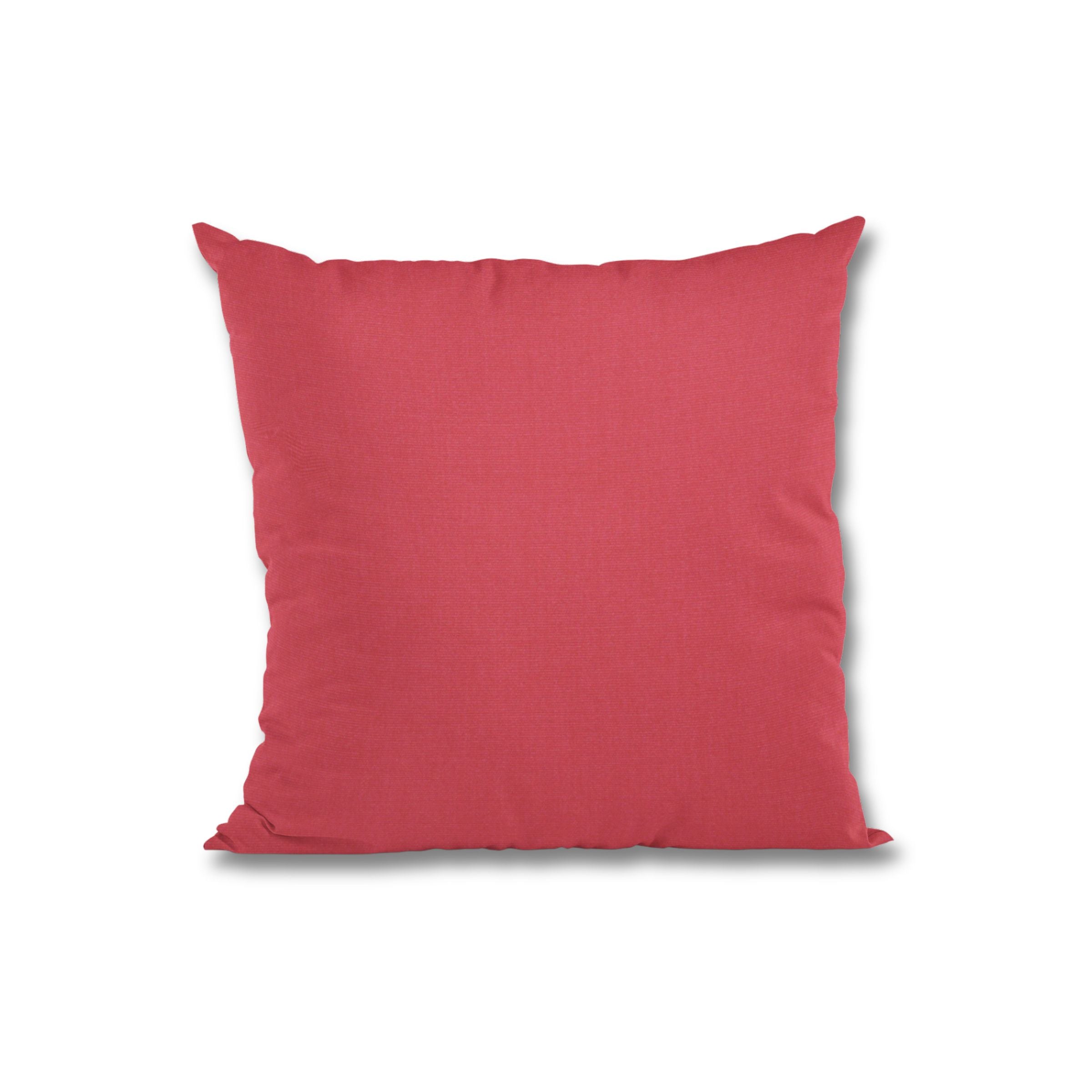 Sunbrella Canvas Blush Outdoor Throw Pillow - Waterproof & UV Resistant Decorative Cushion for Patio, Garden, Poolside & Porch - All-Weather Outdoor Decor Accent