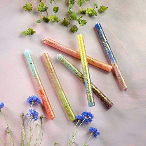 Multicolor Taper Candles Set of 3 - Elegant Party & Everyday Decorative Candles for Dining, Wedding, Home Decor & Romantic Ambiance