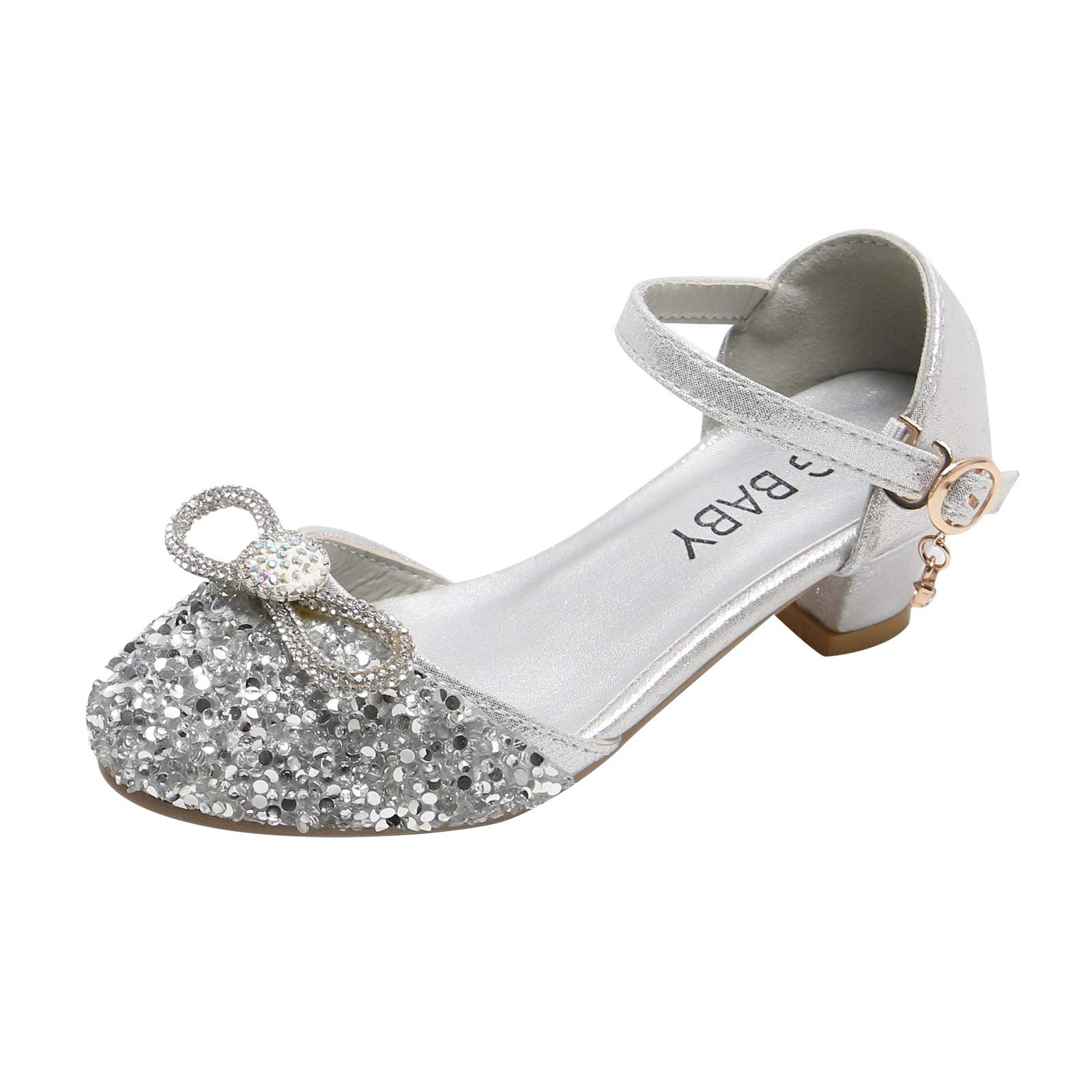 GEZHEN Toddler Mary Jane Shoes - Cute Bowknot Leather Flats for Girls | Perfect for Parties & School