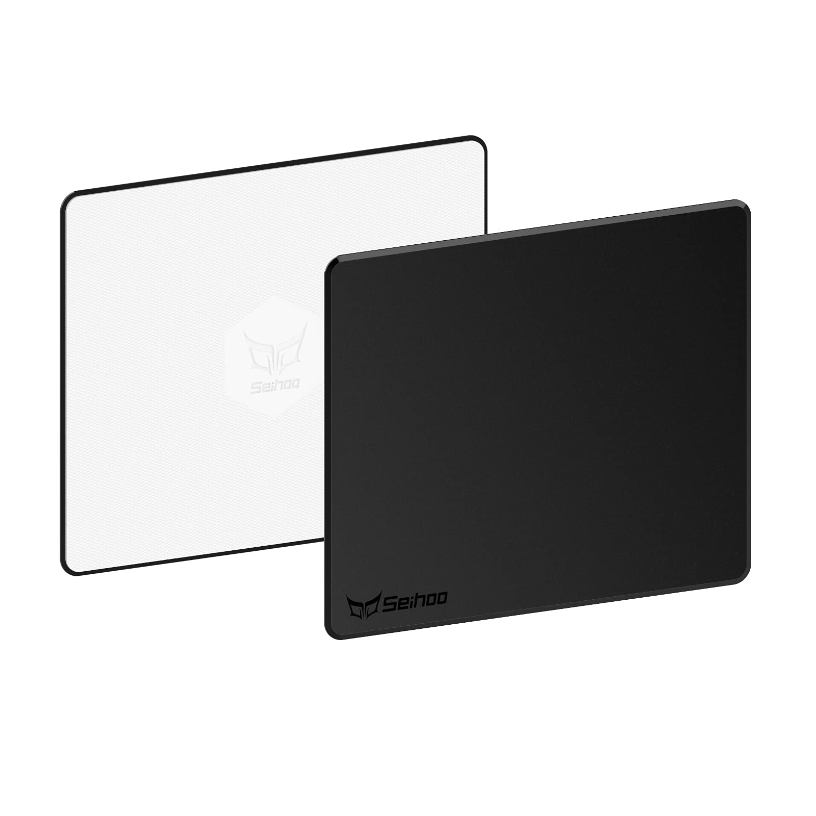 Premium Esports Hard Mouse Pad - Smooth Plastic Resin Surface for Fast & Accurate Control - Waterproof, Odorless Gaming Mouse Mat - Perfect for Office Work & PC Gaming (Black/Red) - Ideal for Competitive Gaming, Graphic Design & Long Work Sessions
