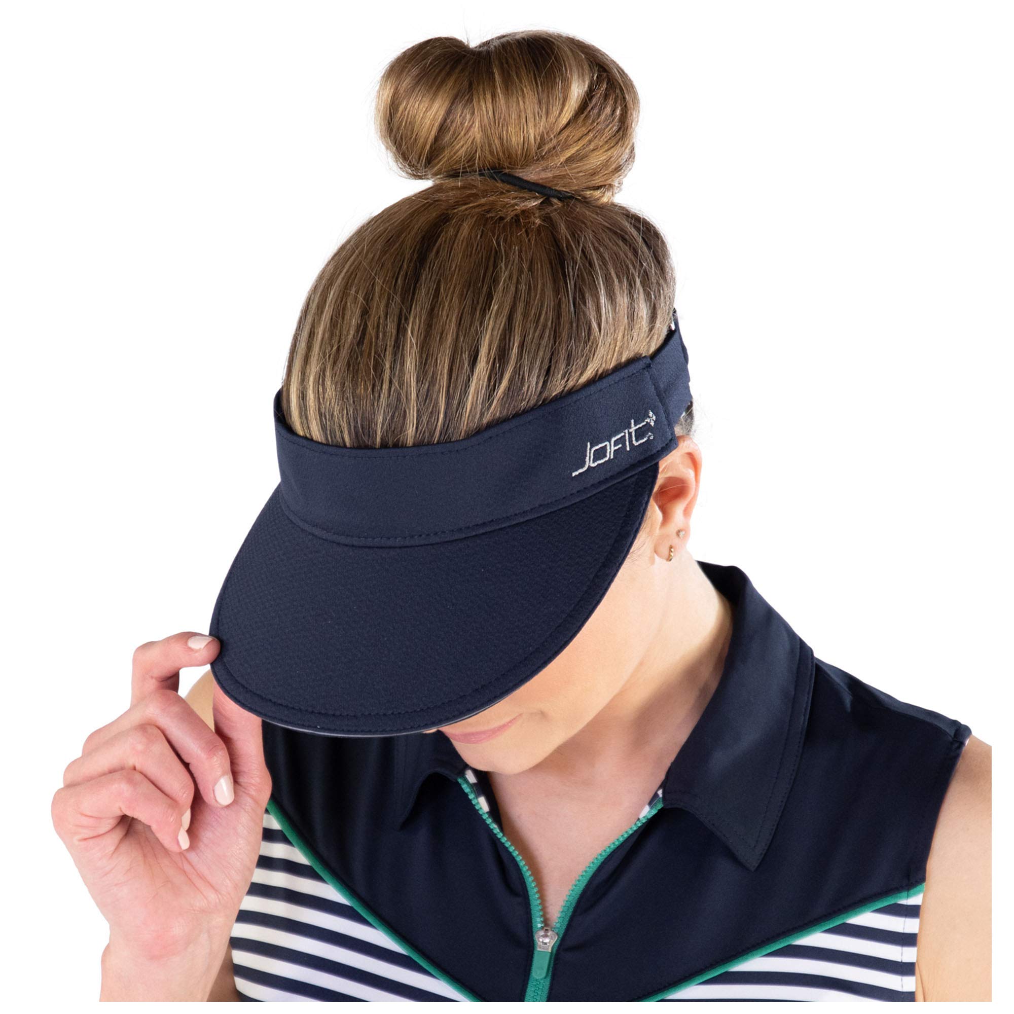 Jofit Apparel Women's Athletic Visor - Lightweight Moisture-Wicking Golf & Tennis Hat for Sun Protection - Perfect for Outdoor Sports, Running, and Beach Activities