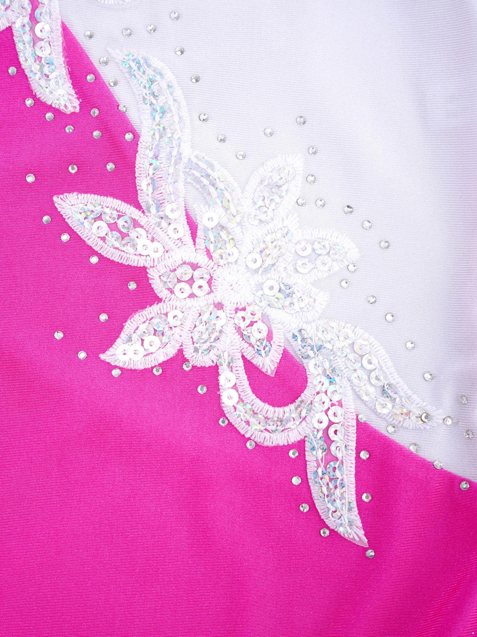 Sparkly Gymnastics Leotard for Girls - Shiny Diamond Dance Bodysuit for Ballet, Figure Skating & Athletic Performance | Competition & Practice Wear
