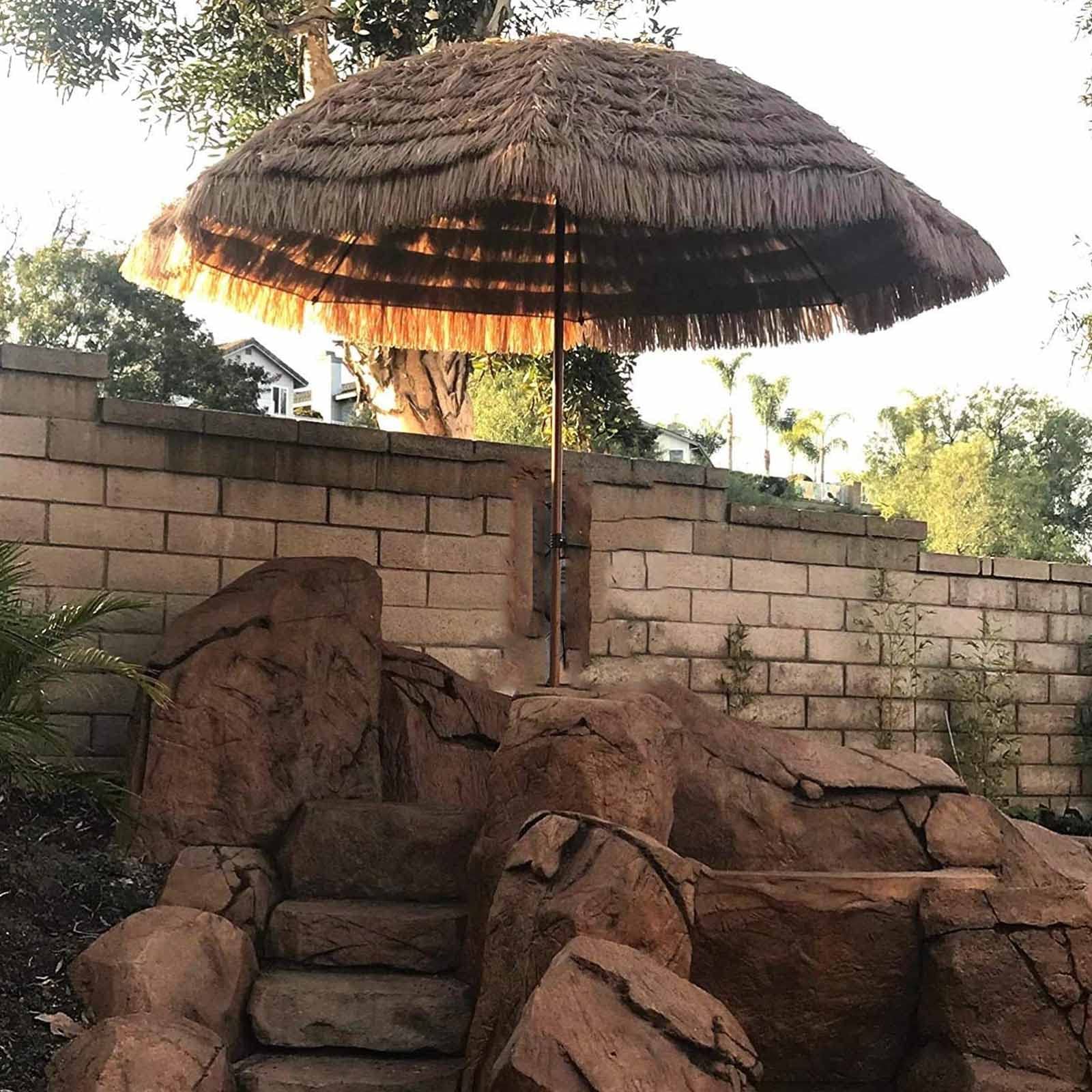 Foldable Beach Umbrella - Portable Sun Shade for Outdoor, Cafe & Courtyard Use
