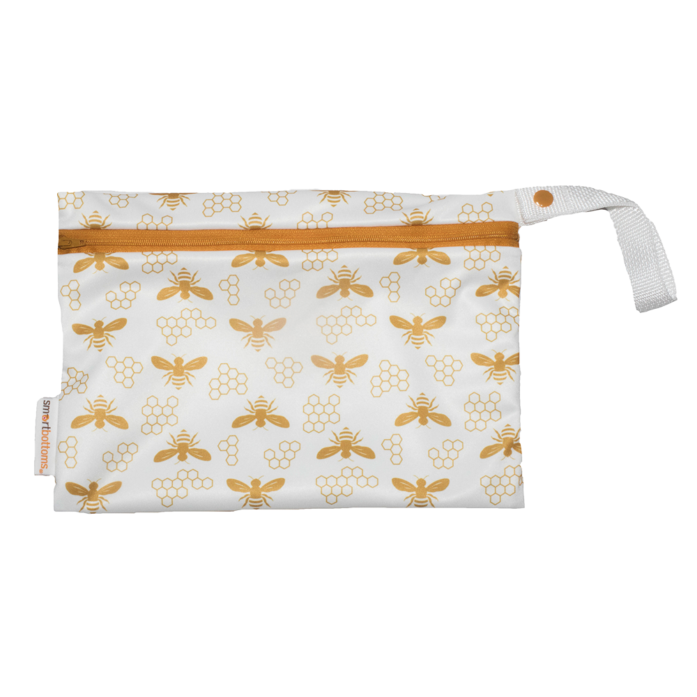 Smart Bottoms Small Wet Bag - Waterproof & Reusable Diaper Wet Bag for Babies - Perfect for Daycare, Travel & On-the-Go