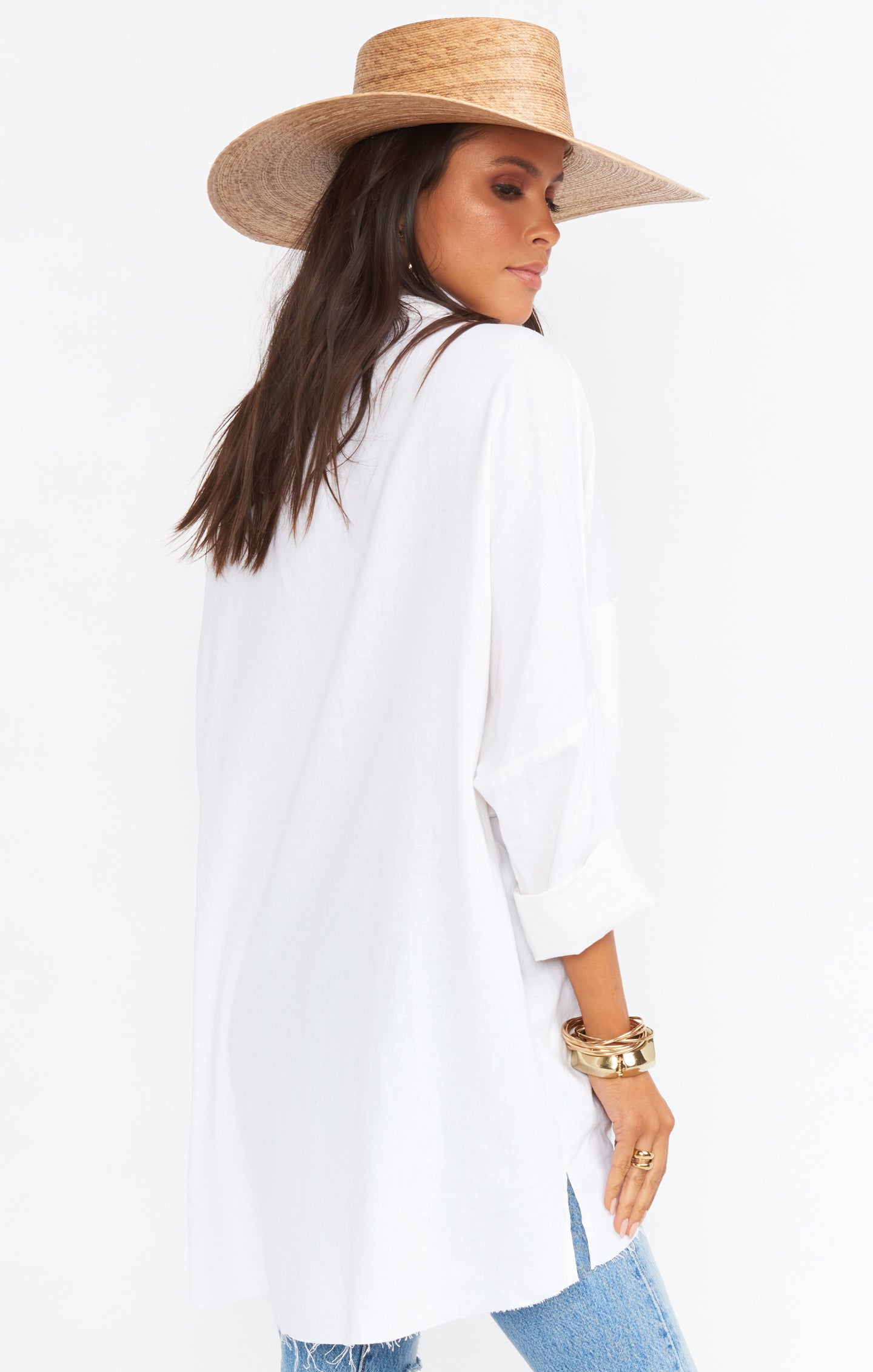 John's Classic White Linen Button Down Shirt for Men - Breathable Summer Office & Casual Wear