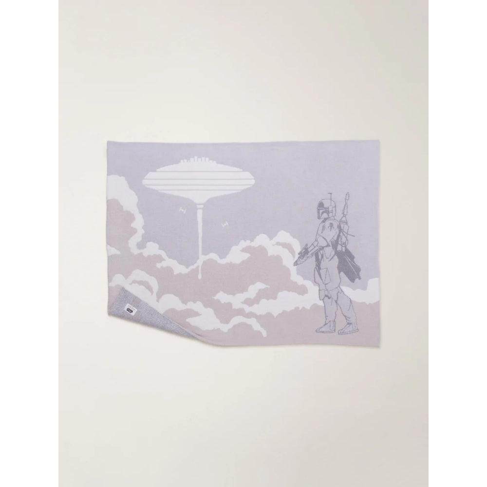 Barefoot Dreams CozyChic® Star Wars™ Boba Fett Throw Blanket - Ultra Soft Plush Fleece - Official Licensed Star Wars Merchandise - Perfect for Movie Nights, Gifts & Home Decor