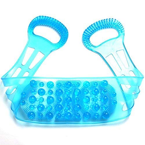 Dual Sided Scrubber Belt for Back & Body | Silicone Bath Brush Massager with Exfoliating & Blood Circulation Benefits | Foot Cleaner & Shower Accessories | Perfect for Spa, Home Use & Skin Care Routine