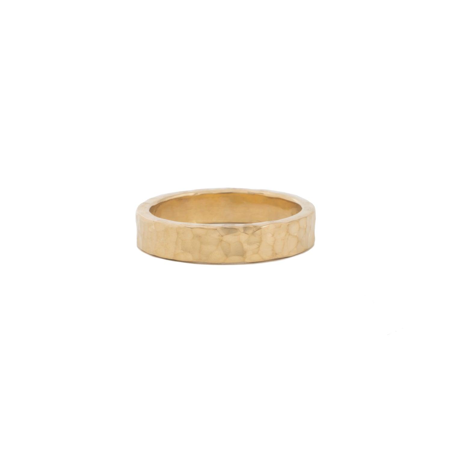 4mm Gold Wedding Band for Men & Women - Classic Comfort Fit Ring for Engagement, Anniversary & Everyday Wear