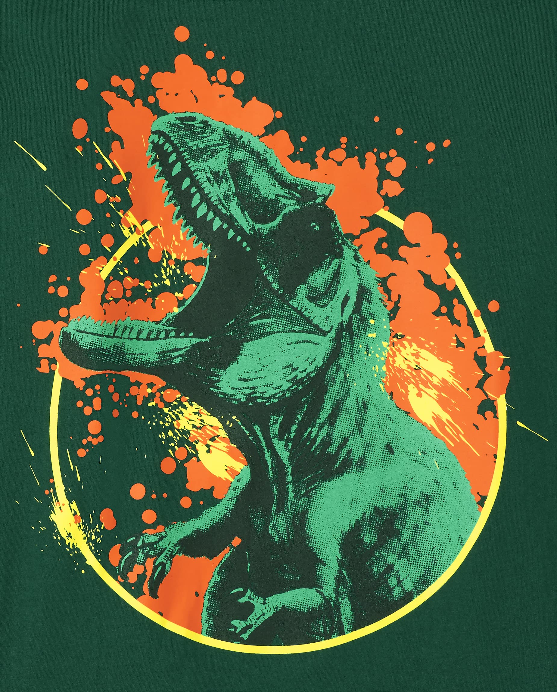 The Children's Place Boys' Dinosaur Long Sleeve Graphic T-Shirts - 3 Pack | Cute Dino Print Cotton Shirts for Kids | School, Playdates & Everyday Wear