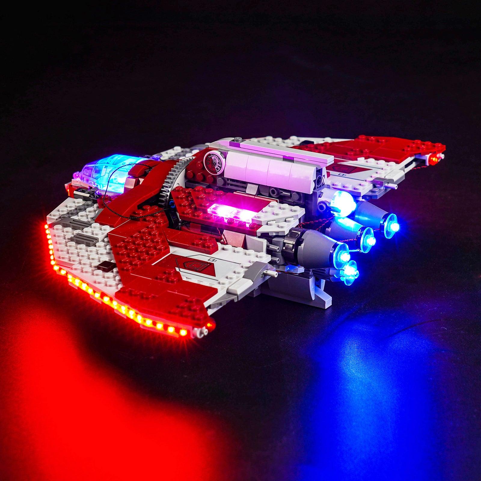 LEGO Ahsoka Tano's T-6 Jedi Shuttle 75362 Light Kit - LED Lighting Set for Star Wars Building Blocks - Perfect for Display & Nighttime Showcase