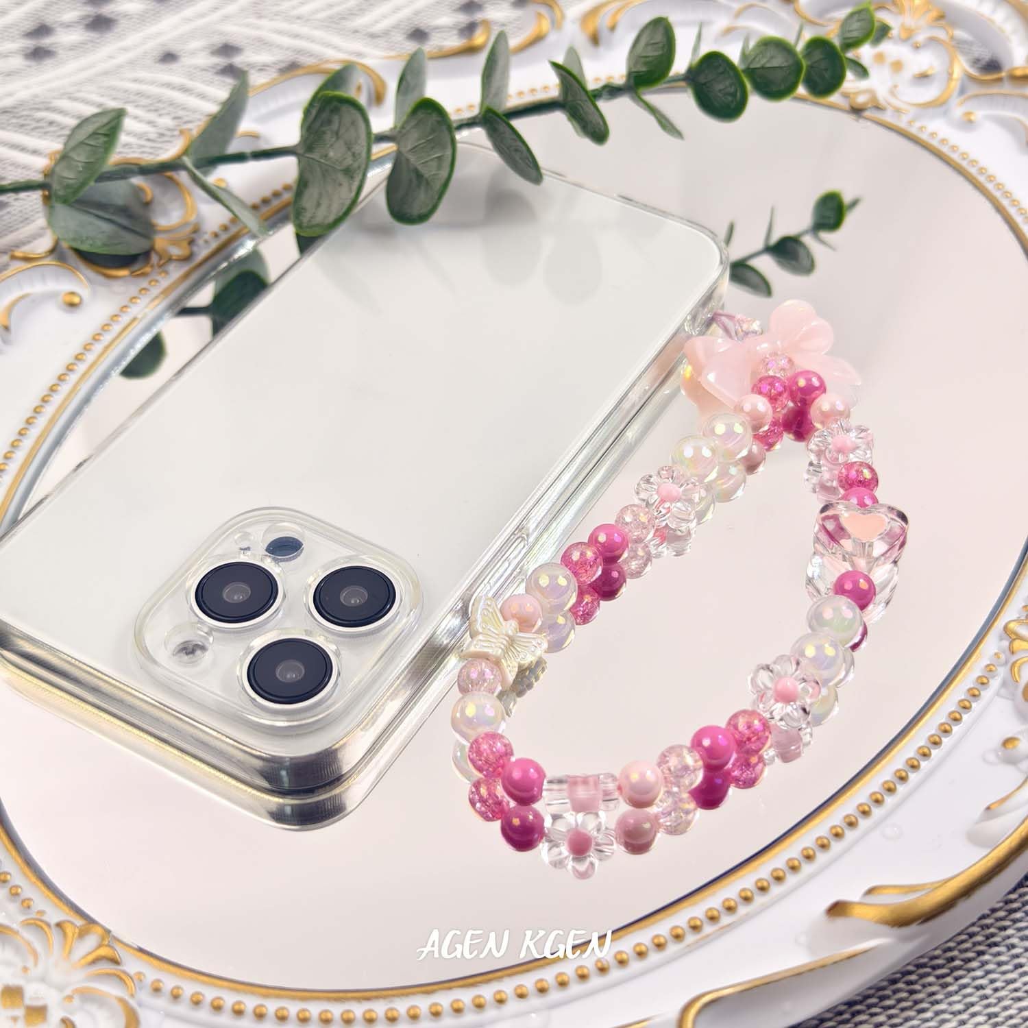 Stylish Beaded Phone Lanyard Wrist Strap - Fashionable Cell Phone Keychain for Women | Perfect for Work, Travel & Everyday Use