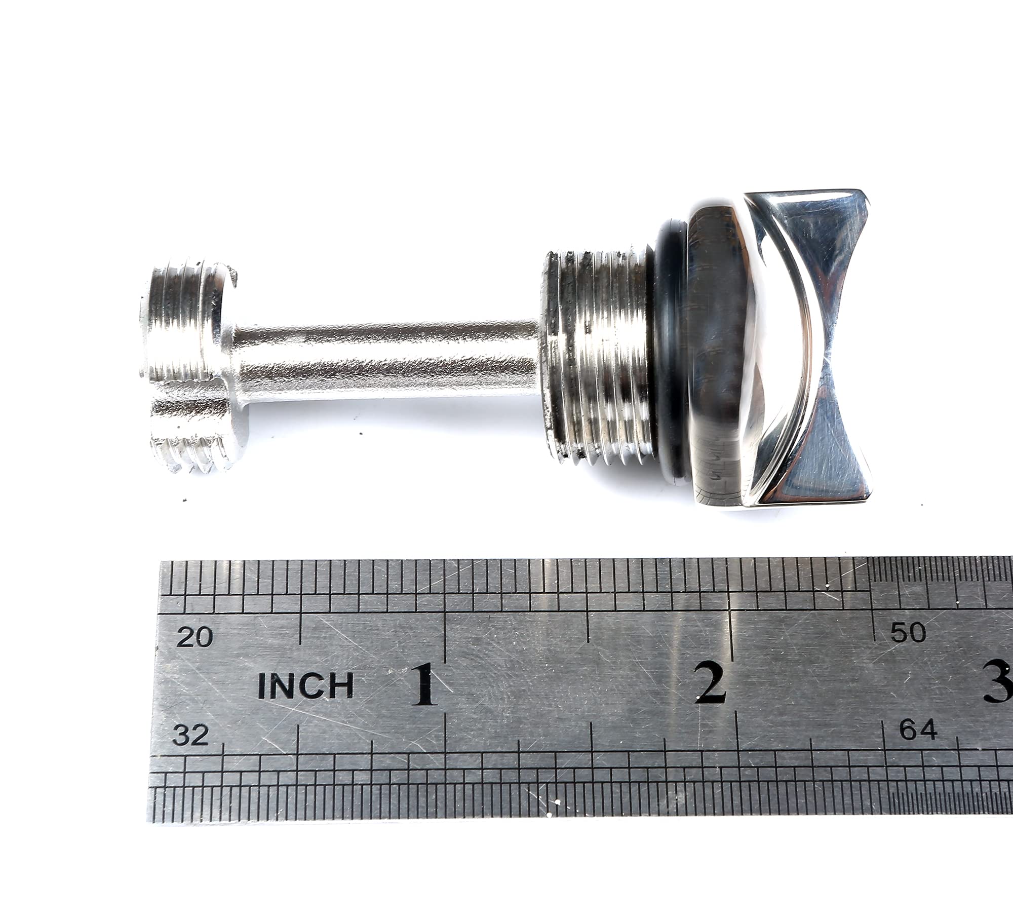 MXEOL Marine Stainless Steel Boat Garboard Drain Plug Kit with Screws - Corrosion-Resistant Bilge Drain Plug for Boats, Yachts & Watercraft - Perfect for Marine Maintenance & Emergency Repairs