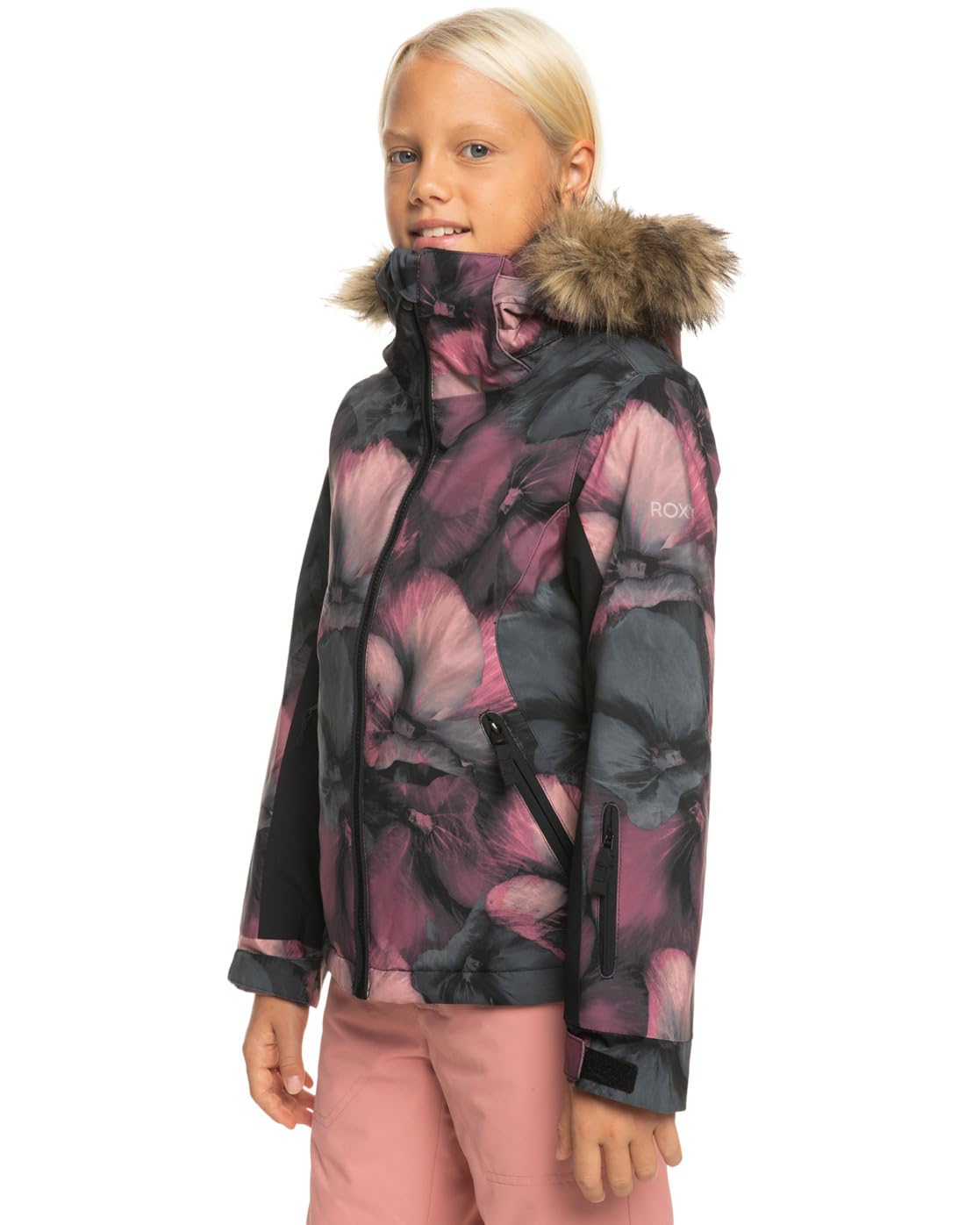 Roxy Jet Ski Girl's Jacket - Waterproof Windbreaker for Girls - Perfect for Jet Skiing, Boating & Outdoor Adventures (Pack of 1)