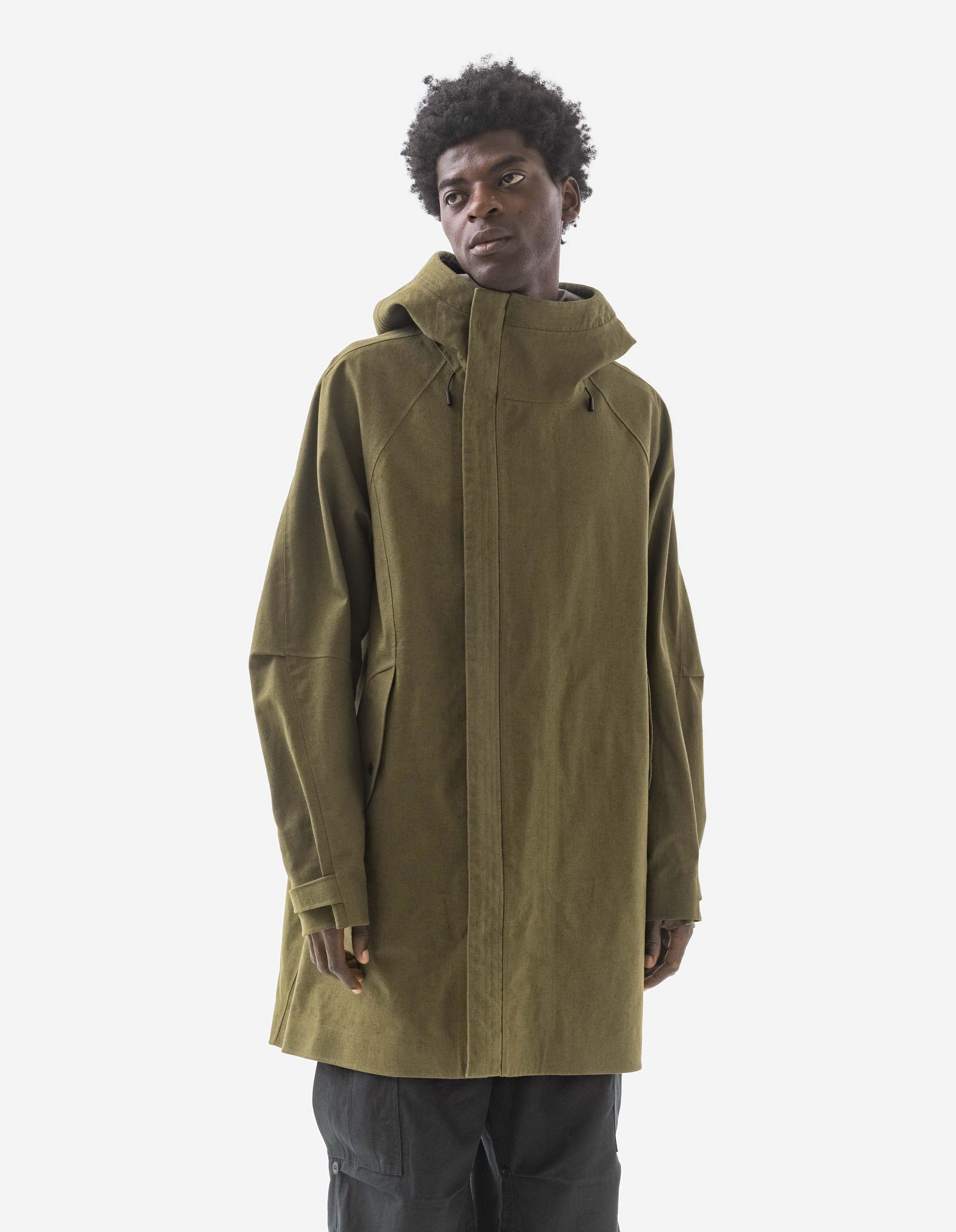 1450 Asym Mid Parka Olive - Waterproof Winter Coat for Men & Women - Perfect for Outdoor Activities, Hiking, and Cold Weather Adventures