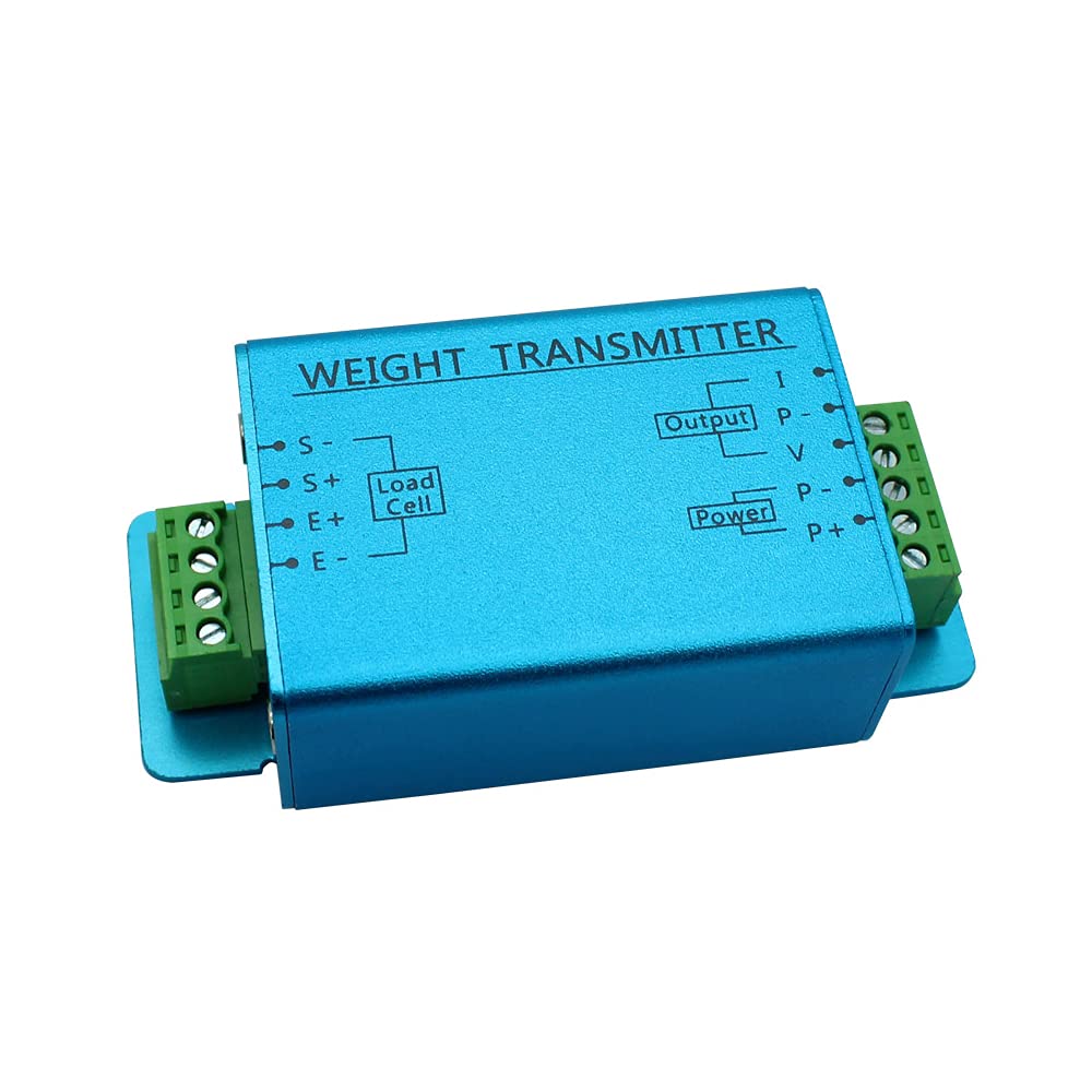 ATO Load Cell Weight Transmitter - High Precision Weighing Sensor Transducer & Amplifier for Tension/Compression Measurement - 0±5V Voltage/Current Signal Output Converter - Ideal for Industrial Scales, Platform Weighing & Force Measurement Applications