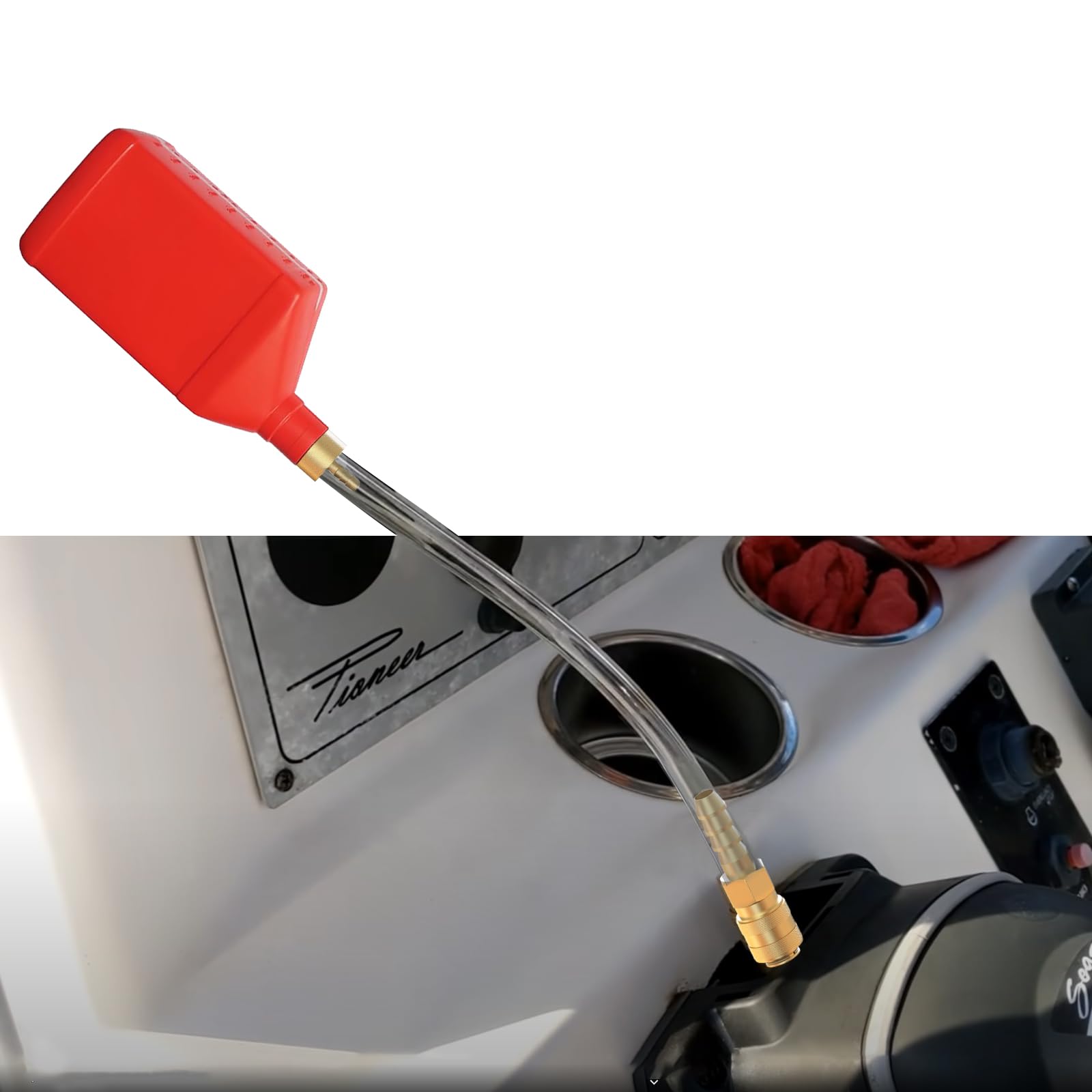 30” / 76.2cm Seastar Hydraulic Steering Bleed Kit - Compatible with Sea Star Hydraulic Steering Systems - Professional Marine Steering Fluid Maintenance Tool for Boats, Yachts, and Watercraft