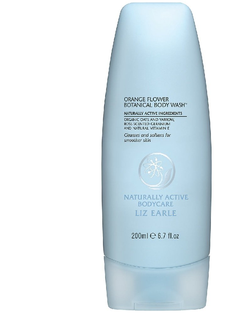 Liz Earle Orange Flower Botanical Body Wash 200ml - Nourishing & Hydrating Natural Body Cleanser for Dry & Sensitive Skin - Perfect for Daily Shower & Spa Relaxation