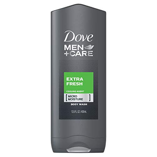 Dove Men+Care Extra Fresh Body Wash 13.5 oz - Hydrating & Healthy Skin, Antibacterial Formula with Nourishing Moisture - Perfect for Post-Workout & Daily Shower Refreshment