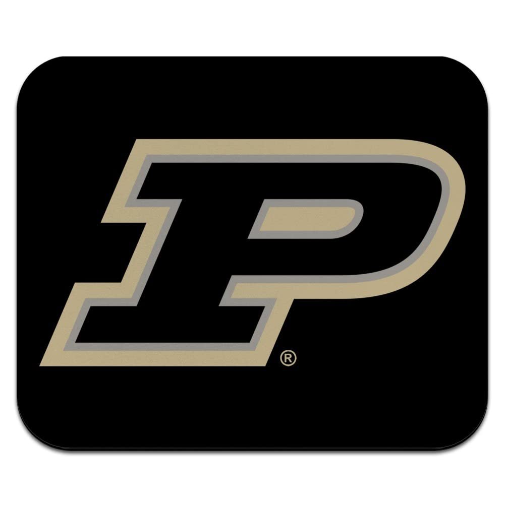 Purdue Boilermakers Logo Low Profile Thin Gaming Mouse Pad - Non-Slip Rubber Base for PC, Laptop, Office & Home Use