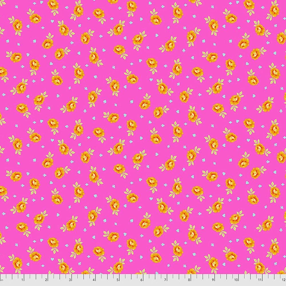 Tula Pink Baby Buds Wonder Free Spirit Curiouser and Curiouser Cotton Fabric - Perfect for Baby Quilts, Nursery Decor & DIY Sewing Projects