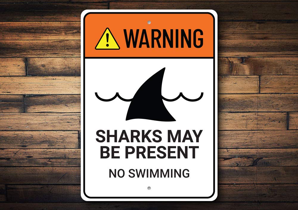 Shark Warning Sign - 10