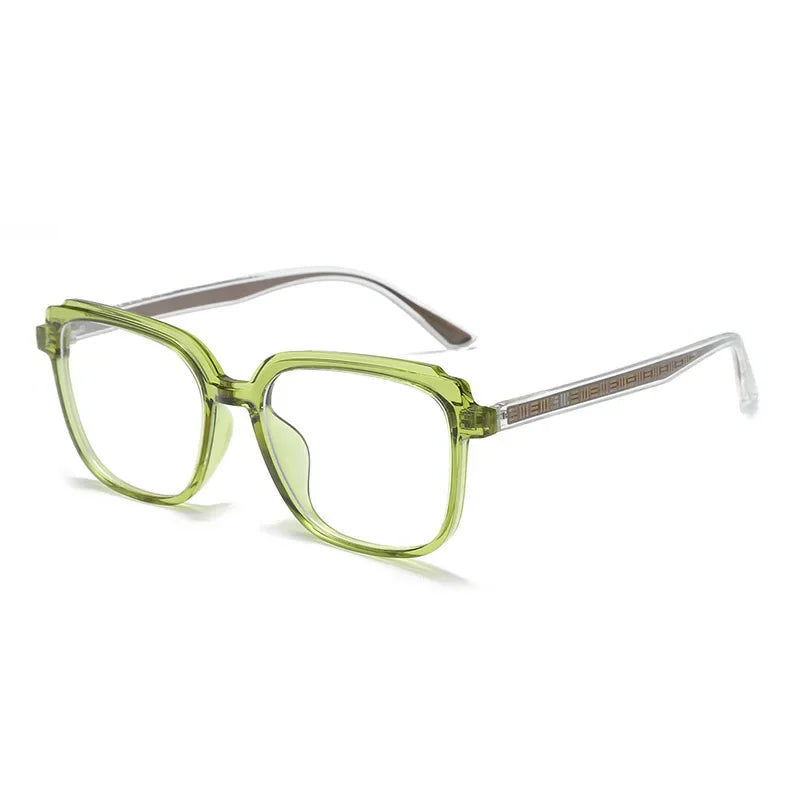 Aror Women's Full Rim Square Thick TR90 Alloy Eyeglasses Frame 45116 - Lightweight & Durable for Work, Reading & Fashion