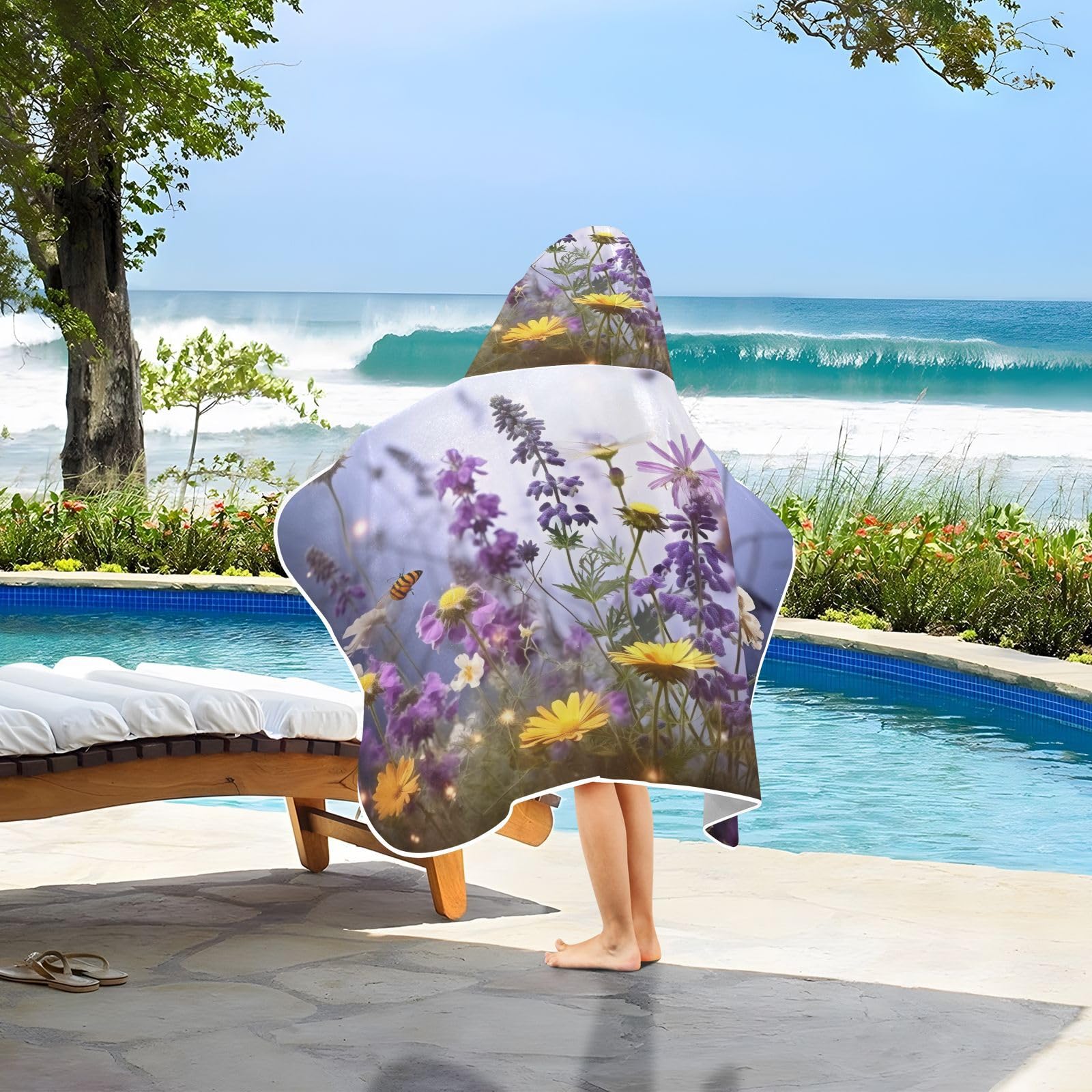 Premium Soft Wildflowers Bath Towel - Ultra Absorbent 23.5