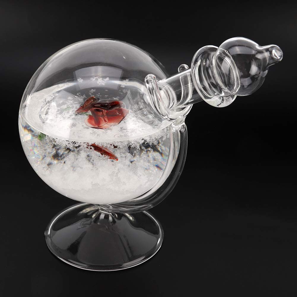 AUNMAS Storm Glass Weather Predictor - Crystal Globe with Water Shape for Home & Office Decor - Perfect for Weather Enthusiasts, Unique Gift & Feng Shui Decor