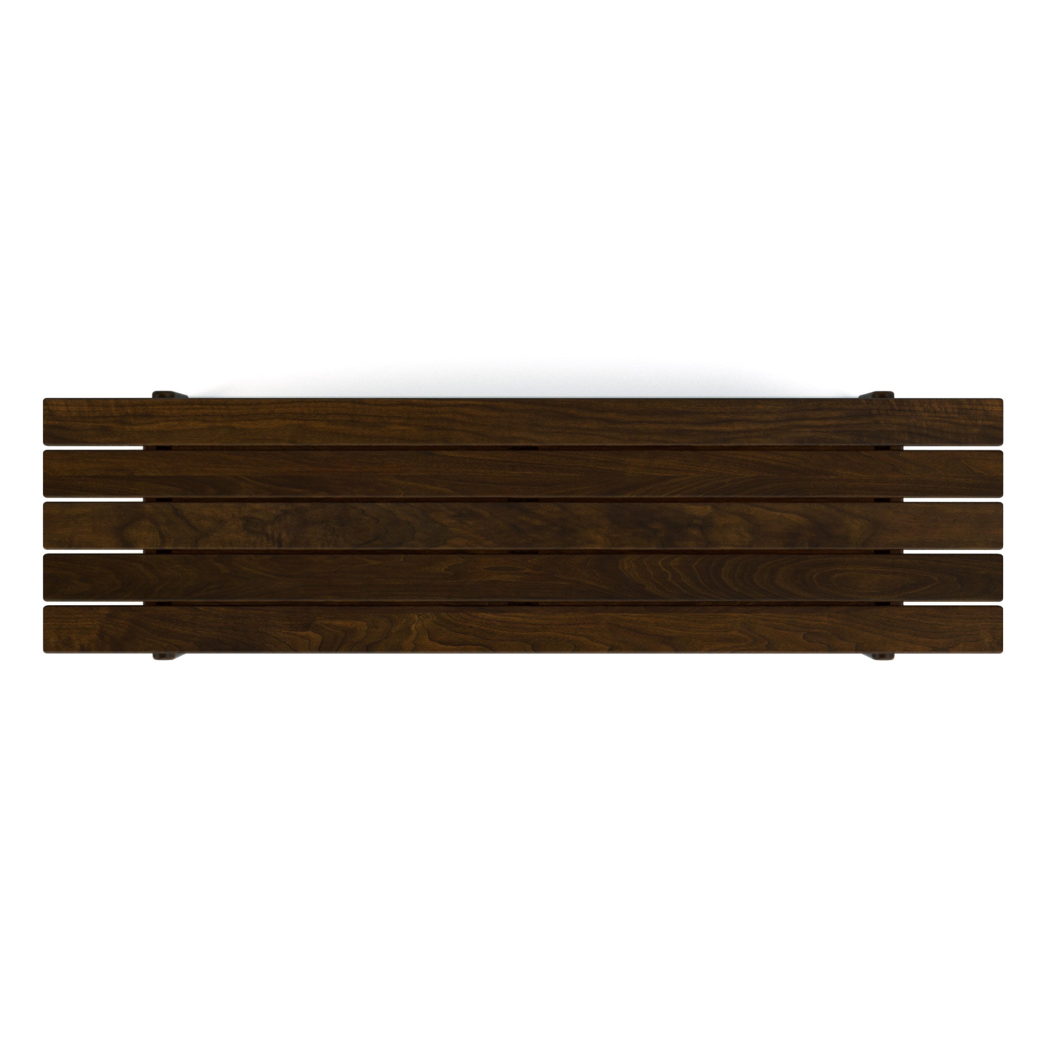 Hudson Valley Slatted Bench - Modern Wooden Bench for Indoor & Outdoor Use - Perfect for Patio, Garden, and Entryway Decor